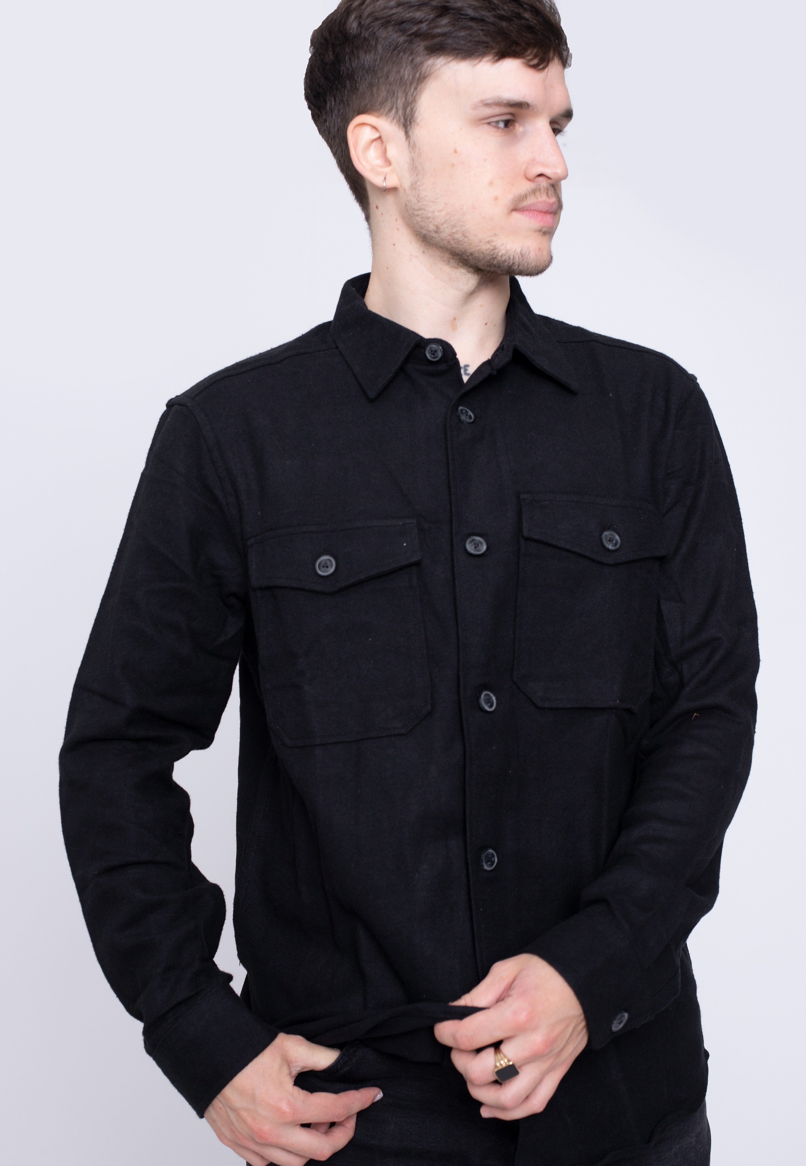 Only & Sons - Milo Life Solid Black - Shirt | Men-Image