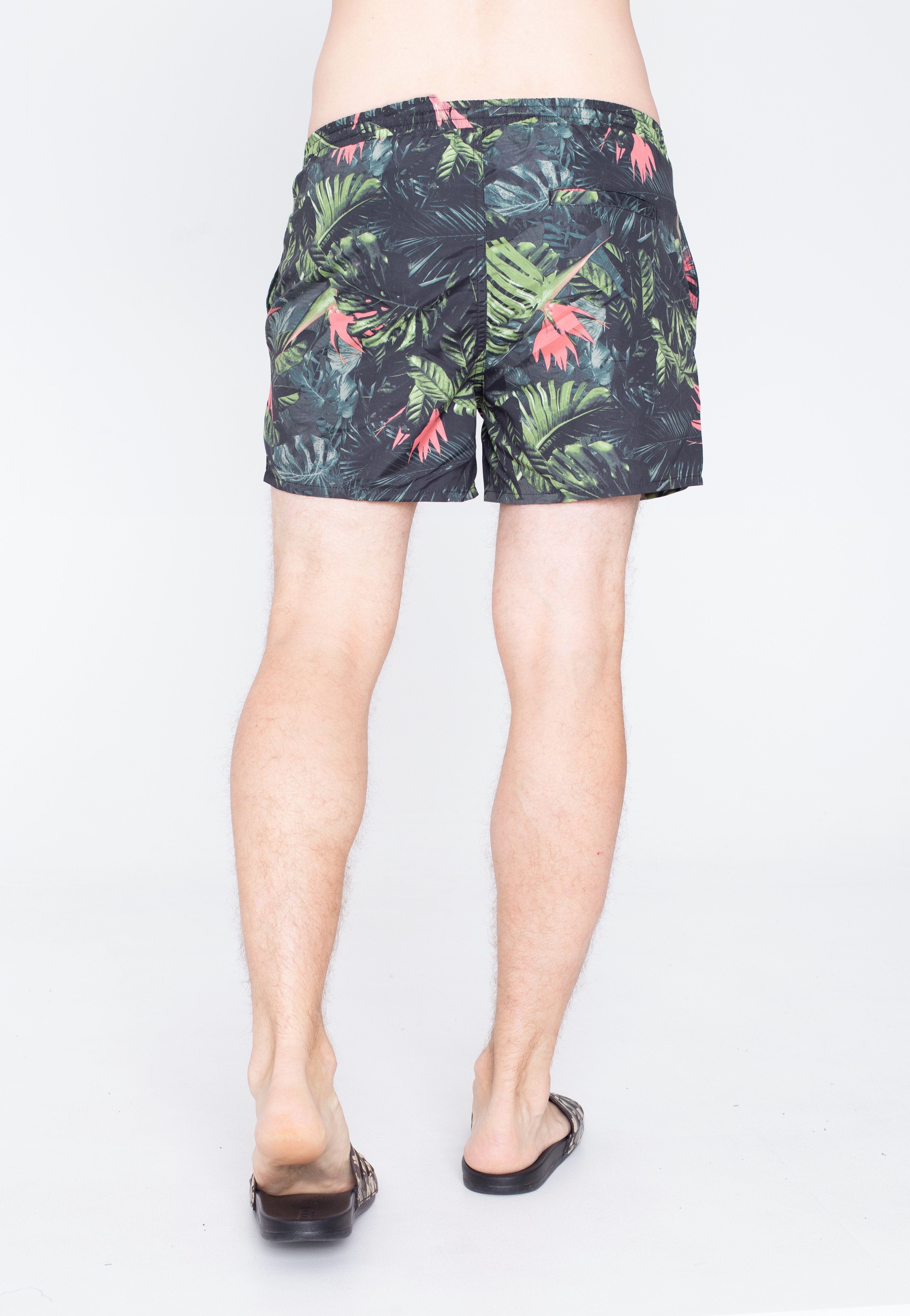 Only & Sons - Ted Swim Flora Olive Night - Board Shorts | Men-Image