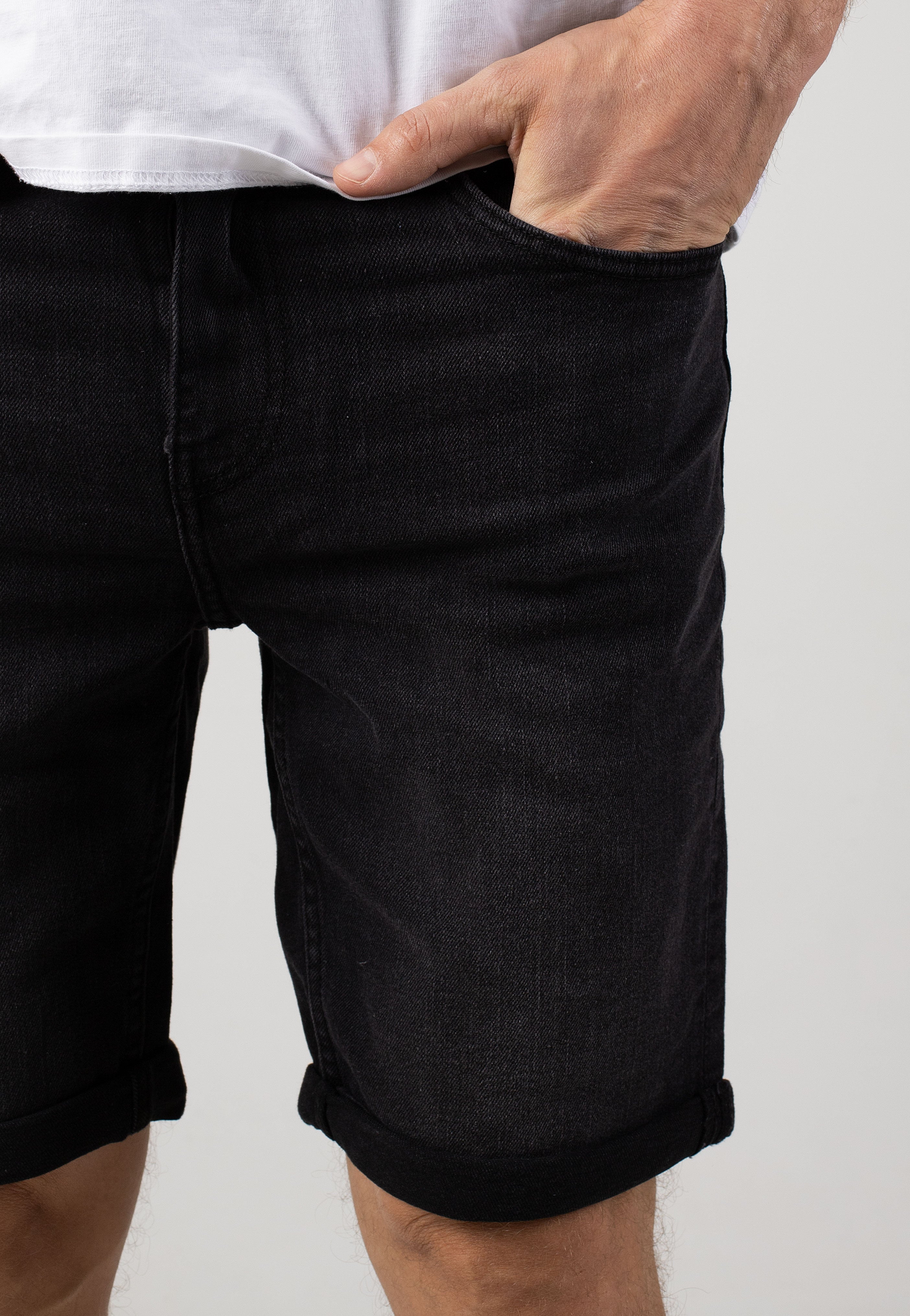 Only & Sons - Ply Box Pim Washed Black - Shorts | Men-Image