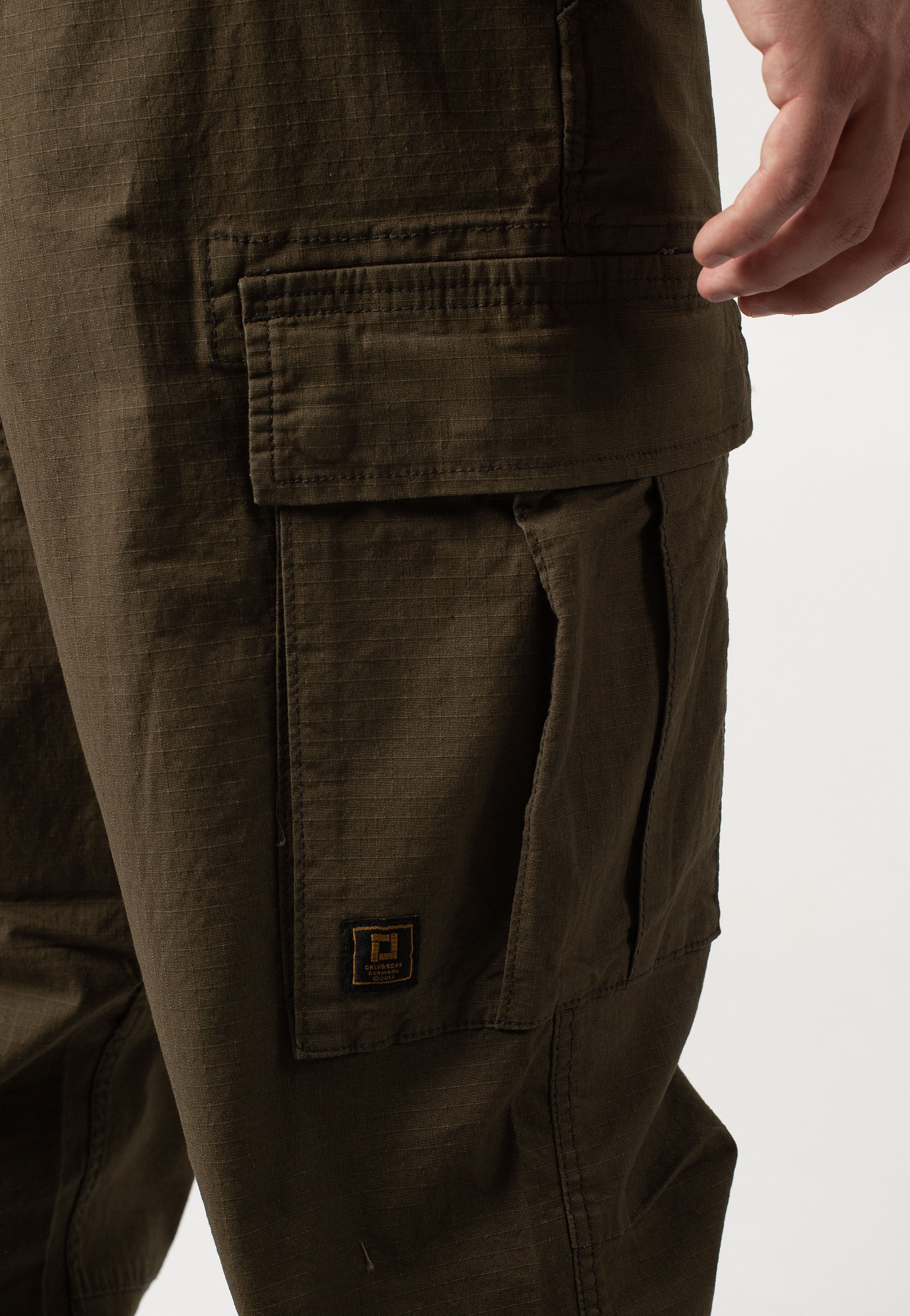 Only & Sons - Ray Life Ribstop Cargo Olive Night - Pants | Men-Image