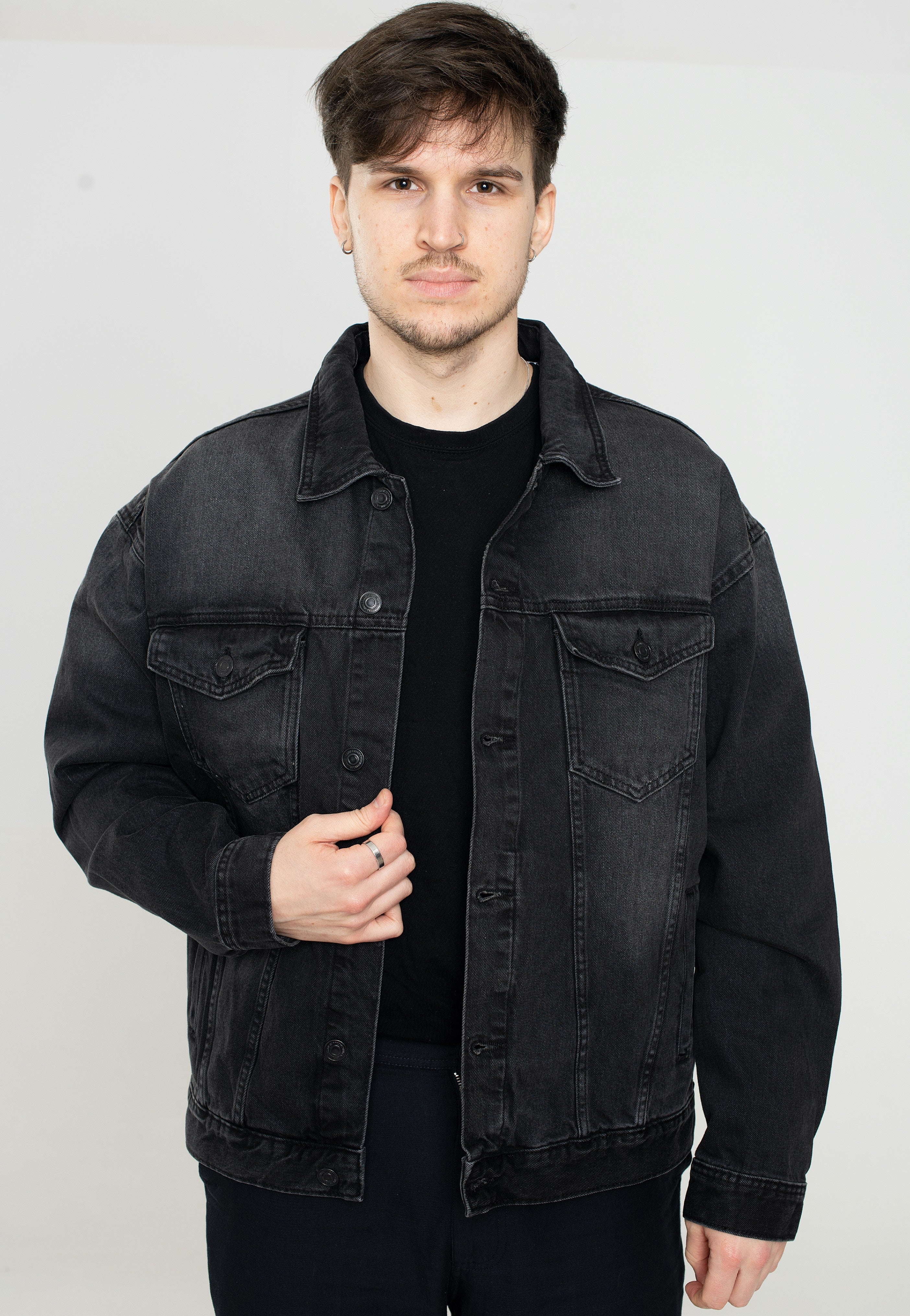 Only & Sons - Rick Ovz Black - Jeans Jacket | Men-Image