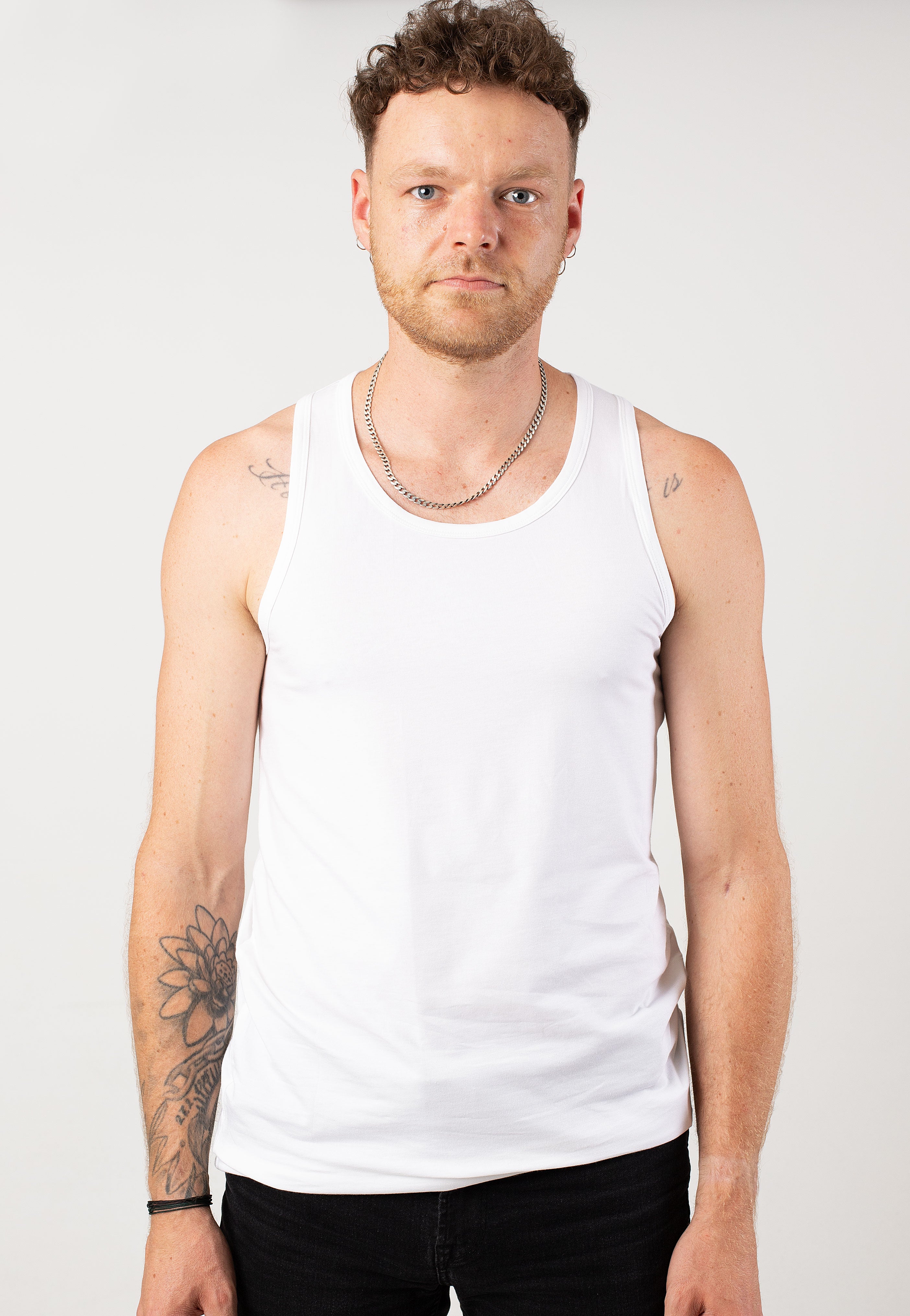 Only & Sons - Theo Reg Bamboo Pack Of 2 White - Tank | Men-Image