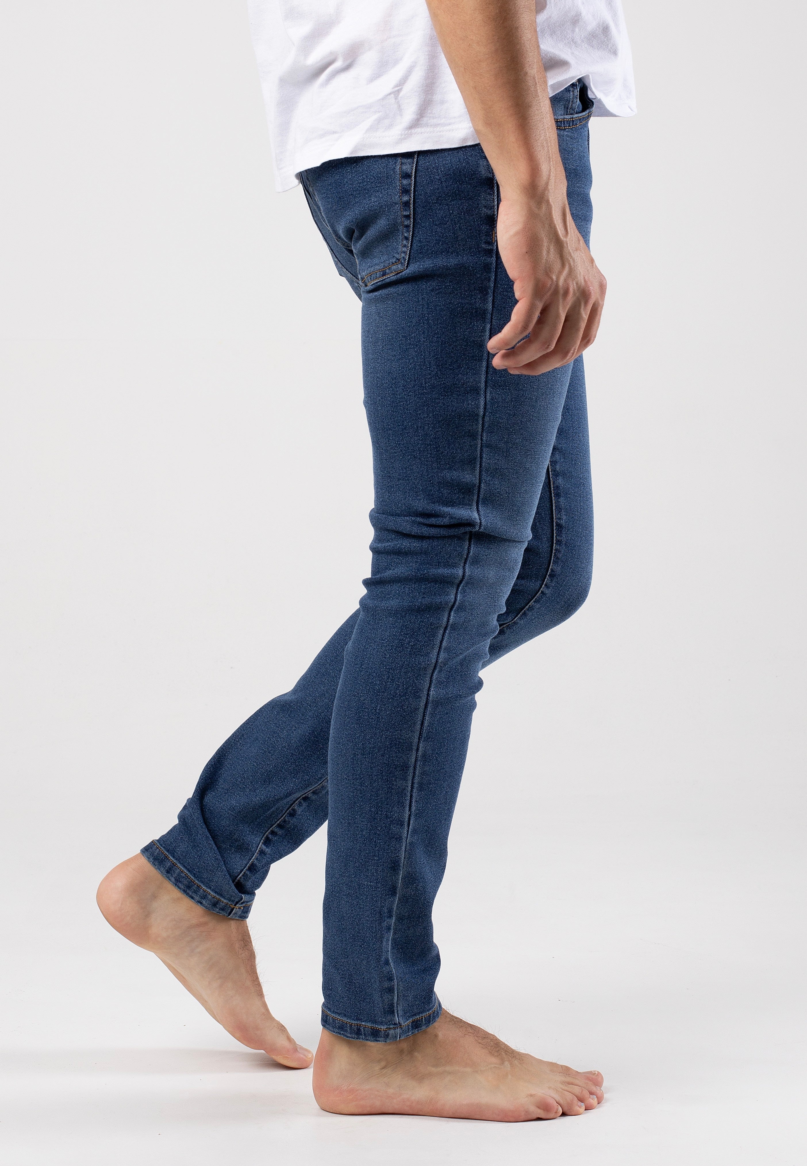 Only & Sons - Warp Skinny Medium Blue Denim - Jeans | Men-Image