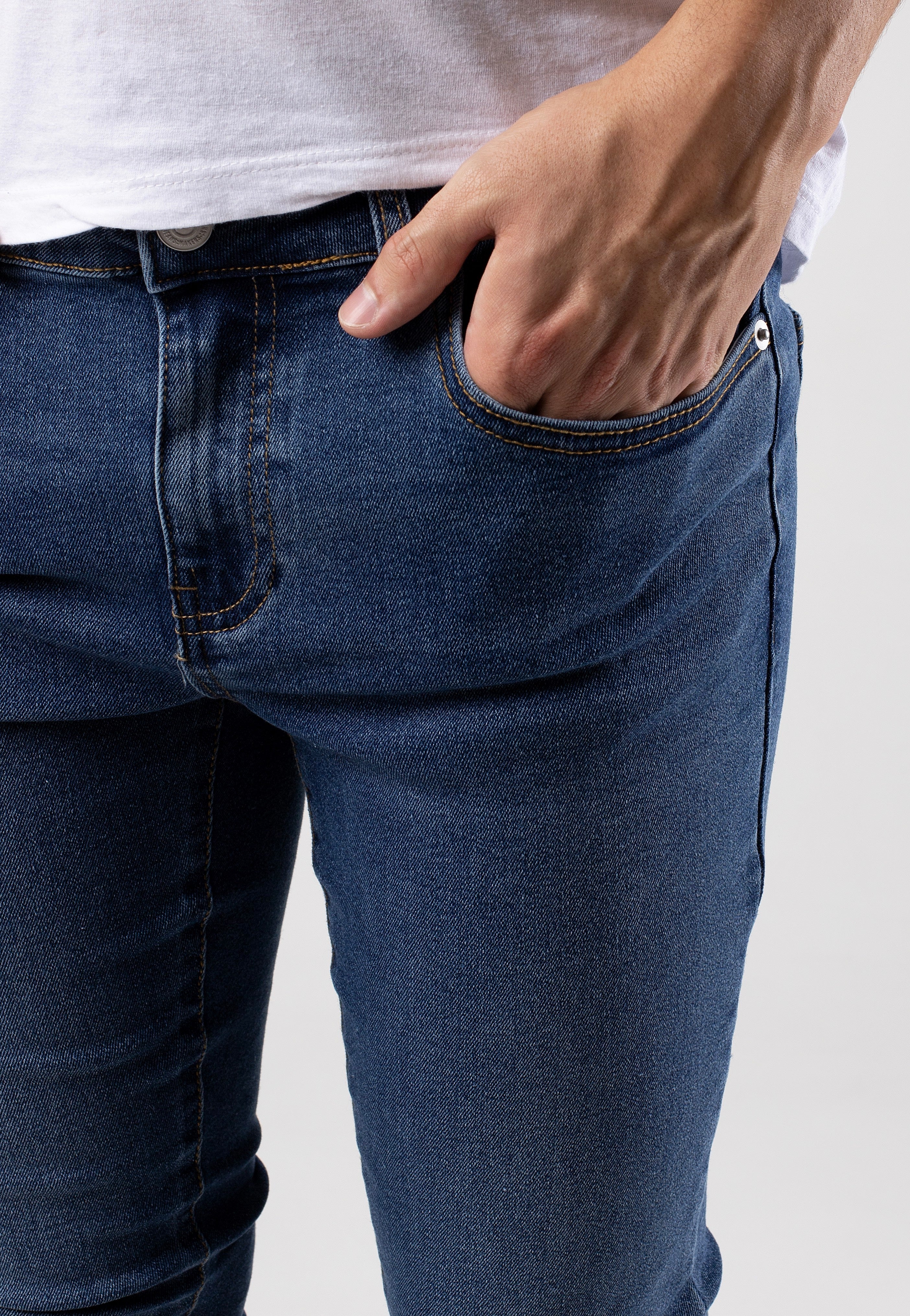 Only & Sons - Warp Skinny Medium Blue Denim - Jeans | Men-Image