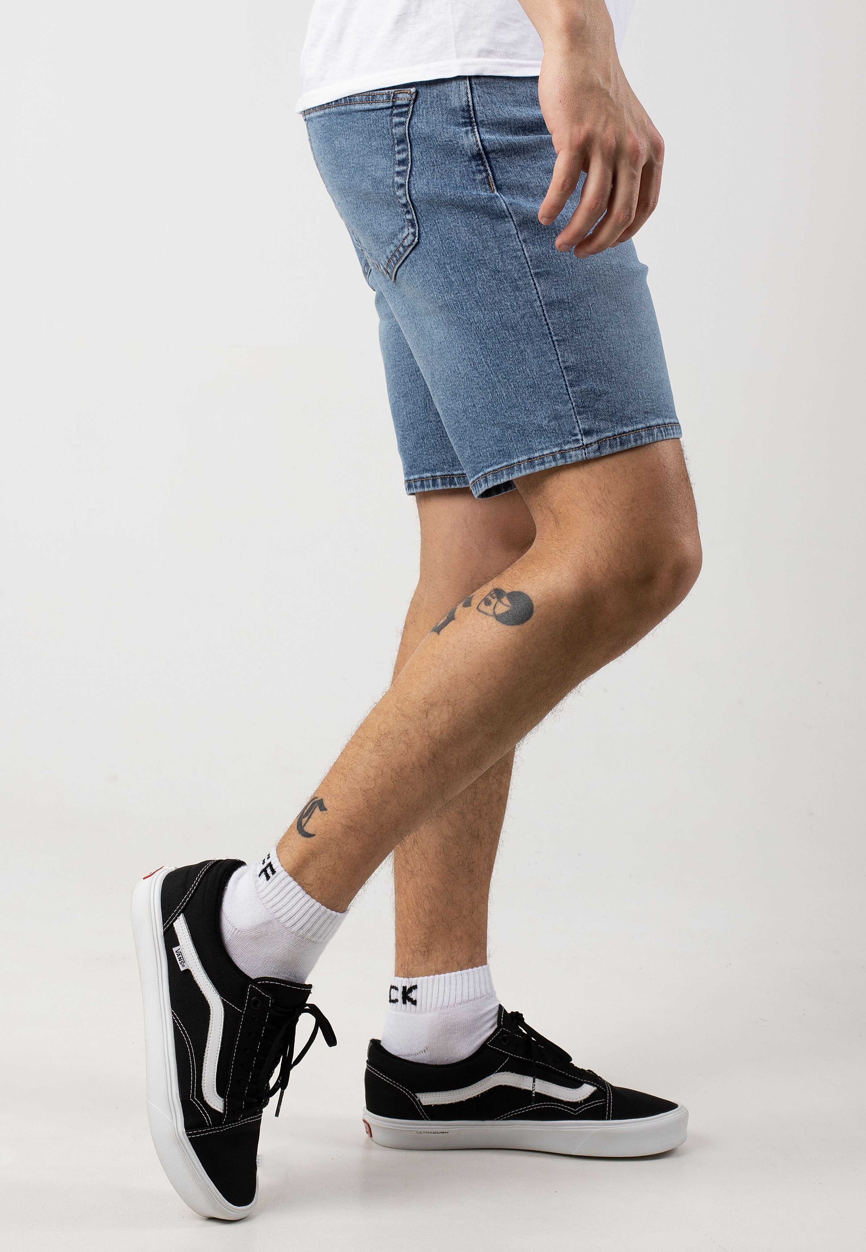 Only & Sons - Weft Medium Blue Denim - Shorts | Men-Image