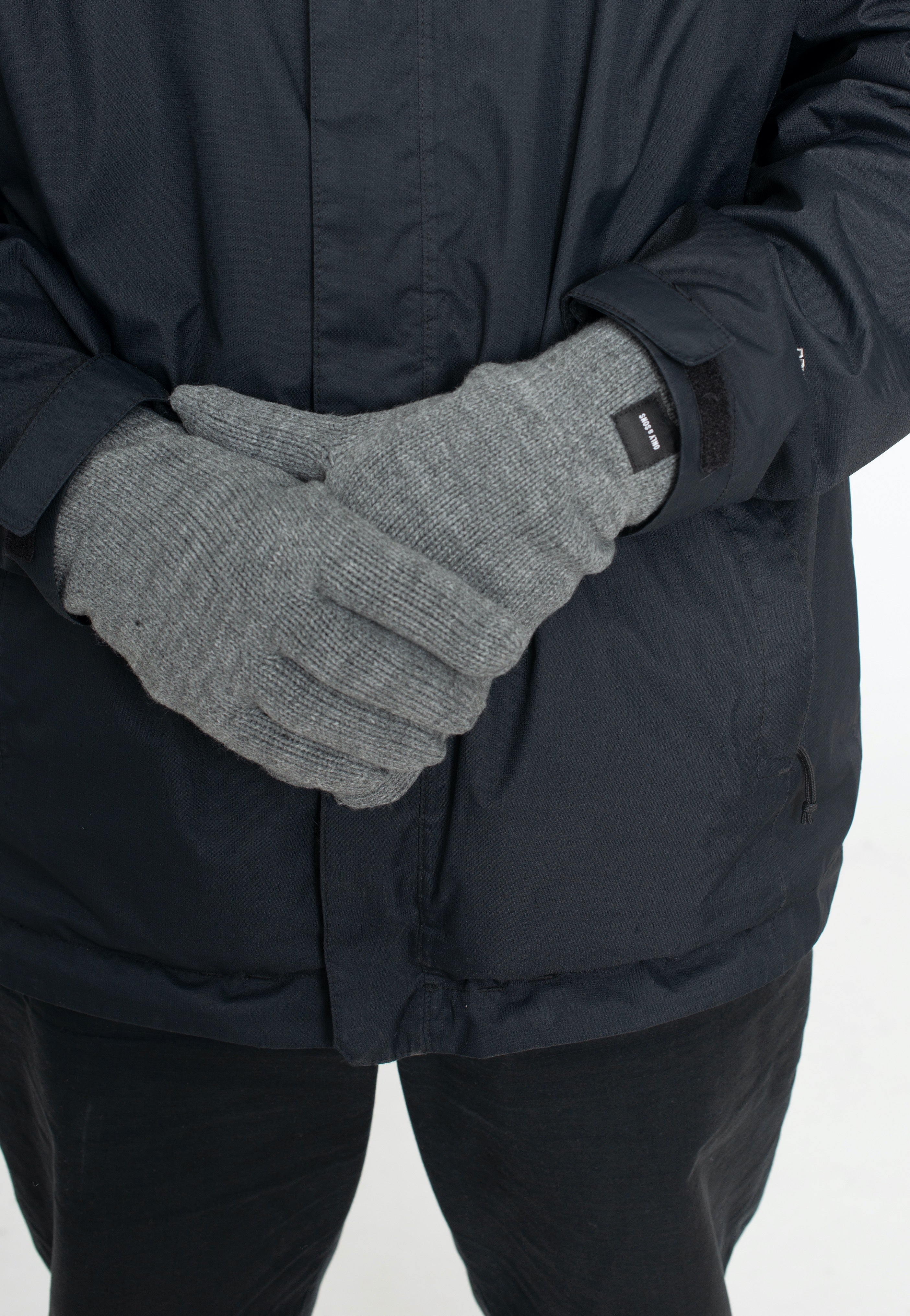 Only & Sons - X Gloves Medium Grey Melange - Gloves | Neutral-Image