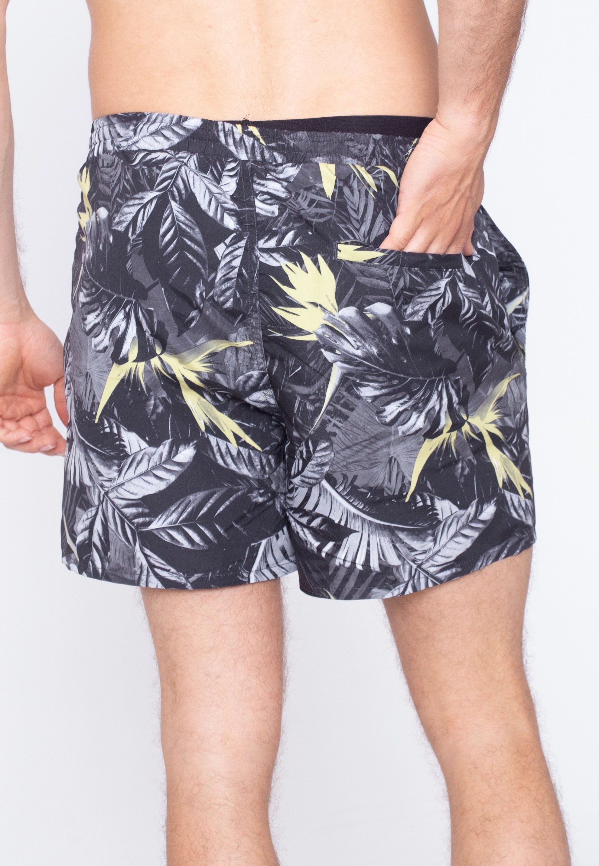 Only & Sons - Ted Swim Flora Black - Board Shorts | Men-Image