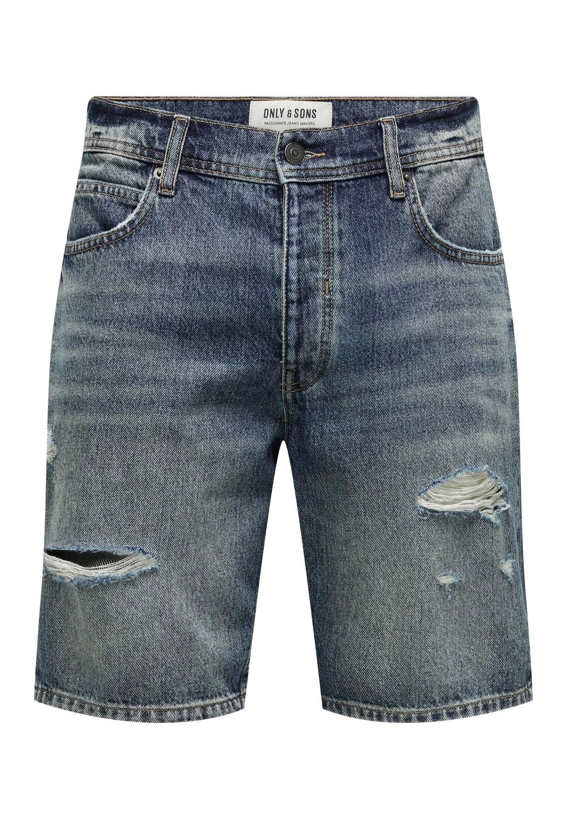 Only & Sons - Edge Ram Dark Blue Denim - Shorts | Men-Image