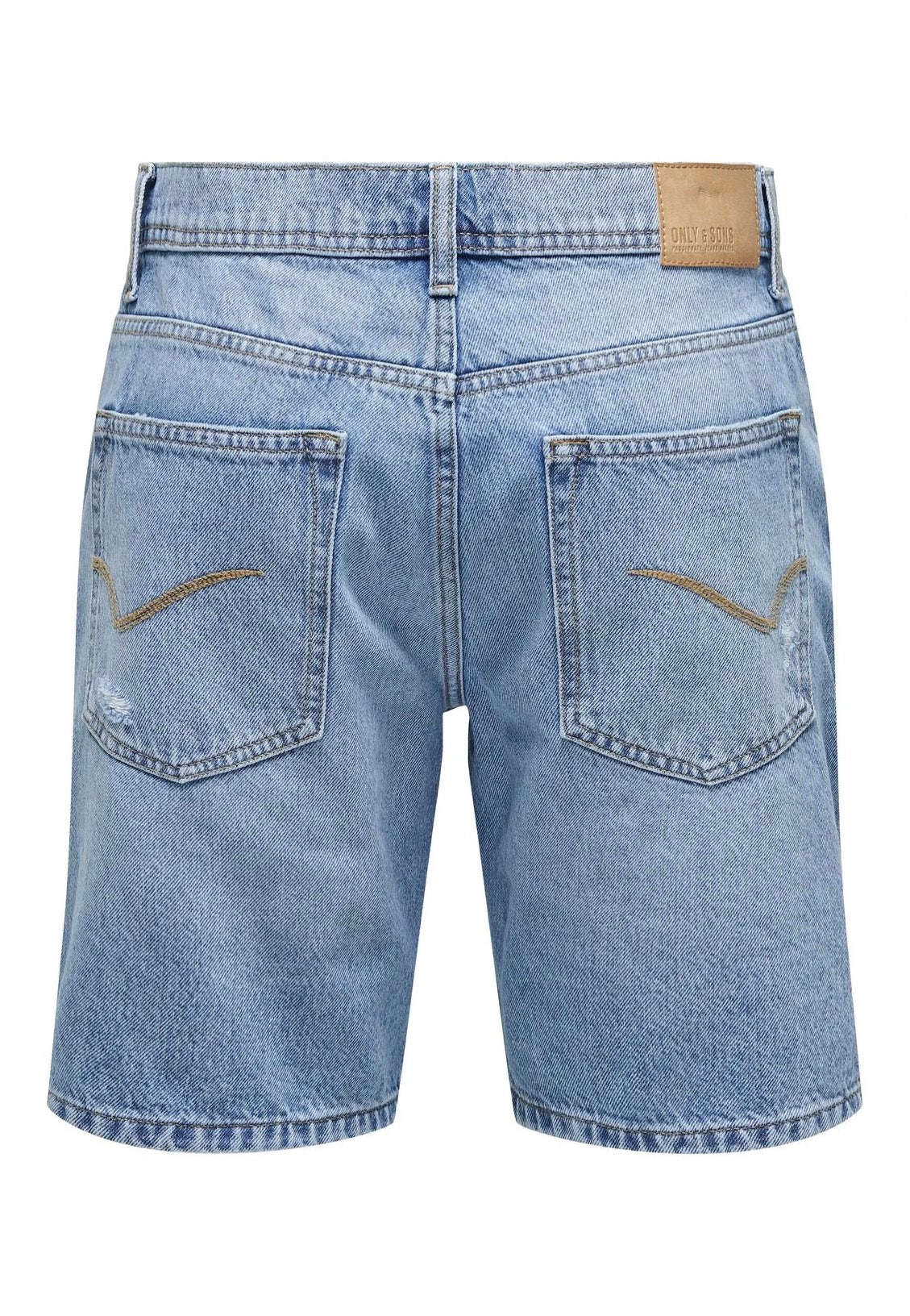 Only & Sons - Edge Ram Light Blue Denim - Shorts | Men-Image