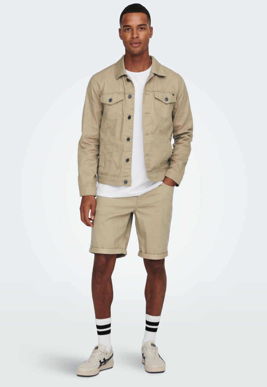 Only & Sons - Ply Life Reg Twill Chinchilla - Shorts | Men-Image