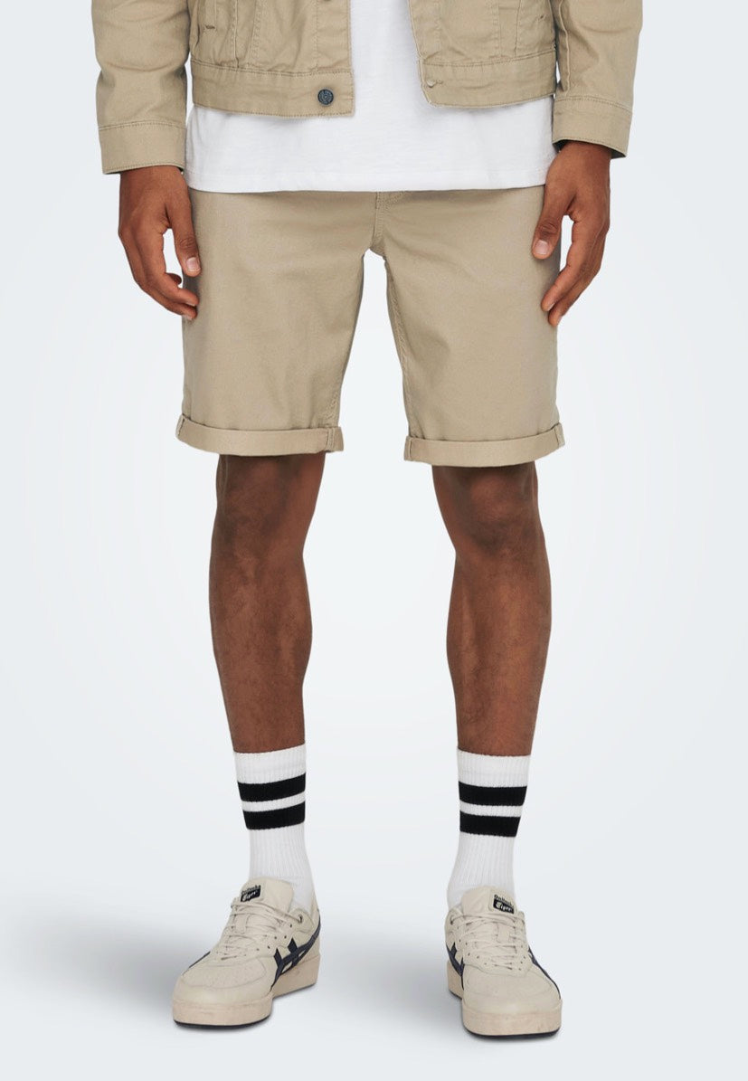 Only & Sons - Ply Life Reg Twill Chinchilla - Shorts | Men-Image