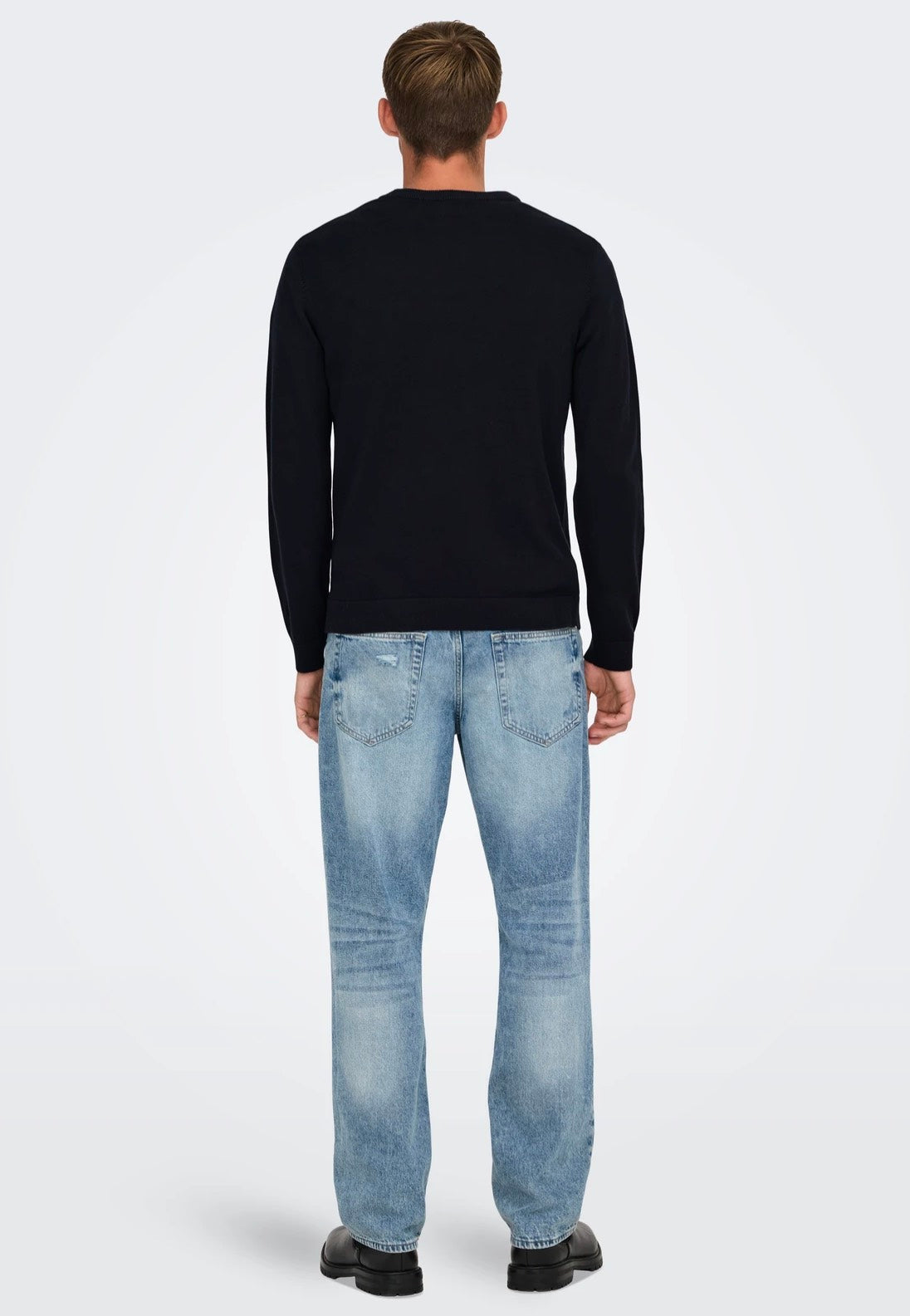 Only & Sons - Xmas Reg 5 Placement Dark Navy T-Rex - Pullover | Men-Image