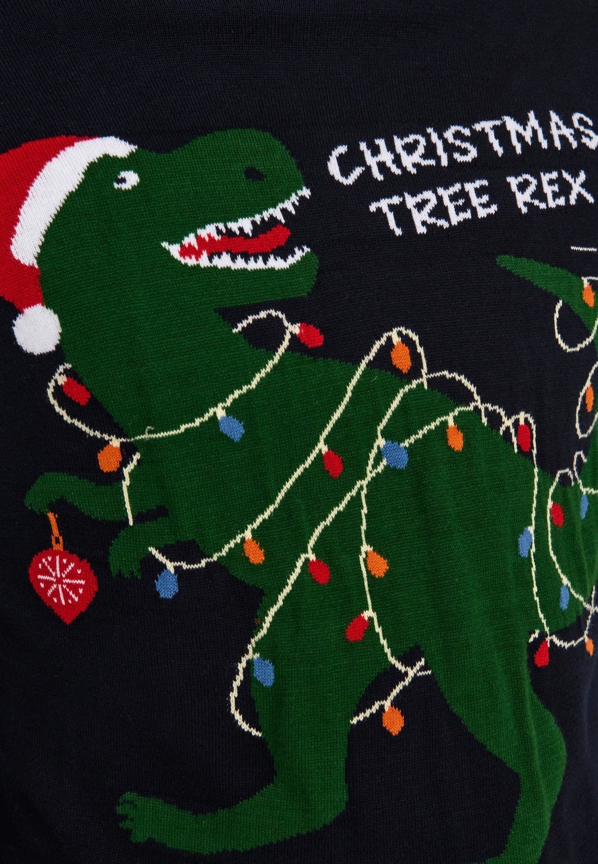 Only & Sons - Xmas Reg 5 Placement Dark Navy T-Rex - Pullover | Men-Image