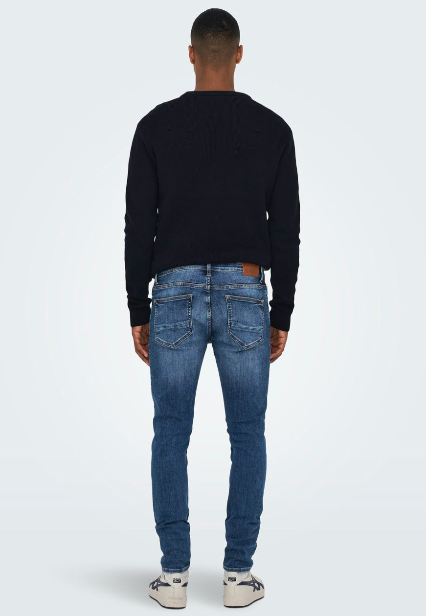 Only & Sons - Warp Skinny Blue Denim - Jeans | Men-Image