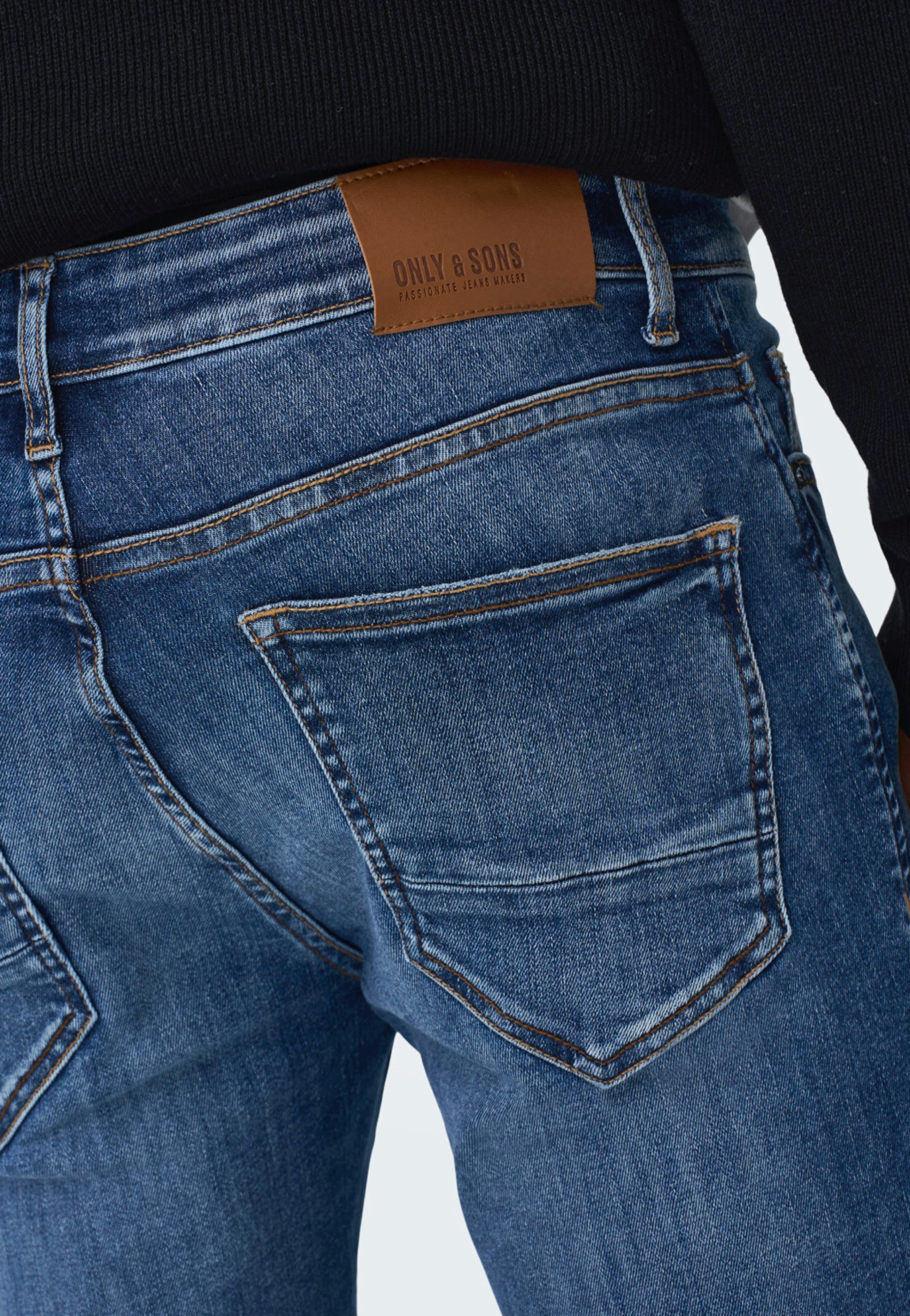 Only & Sons - Warp Skinny Blue Denim - Jeans | Men-Image