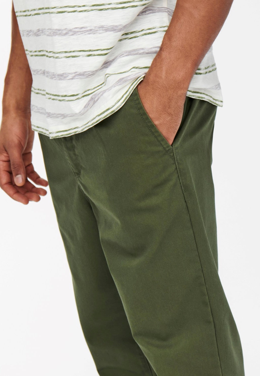 Only & Sons - Dew Chino Tapered Olive Night - Pants | Men-Image