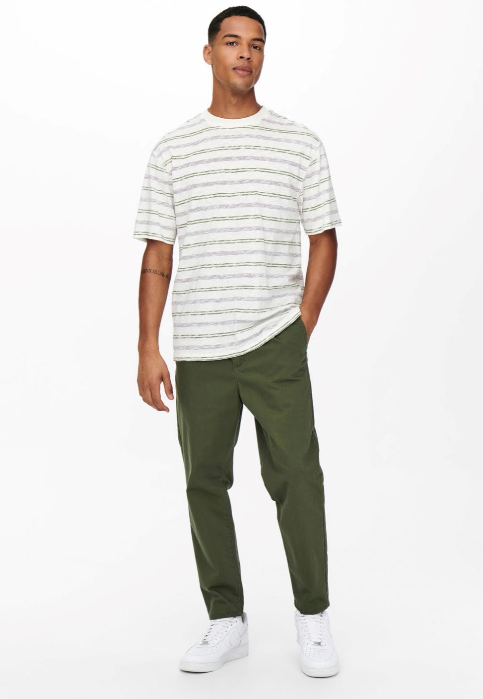 Only & Sons - Dew Chino Tapered Olive Night - Pants | Men-Image