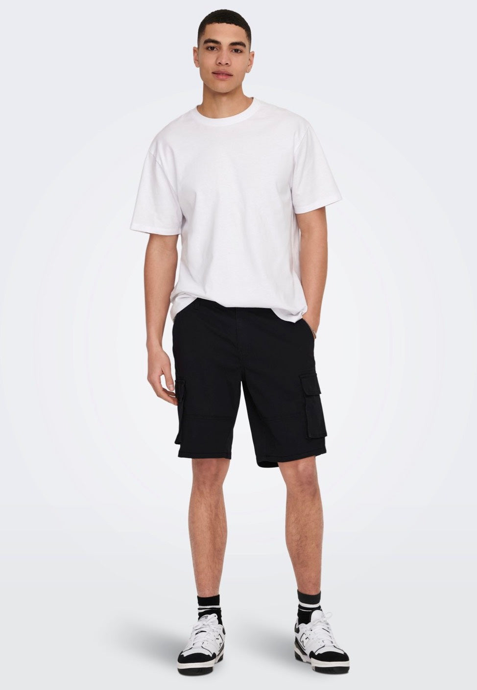 Only & Sons - Cam Stage Cargo Black - Shorts | Men-Image