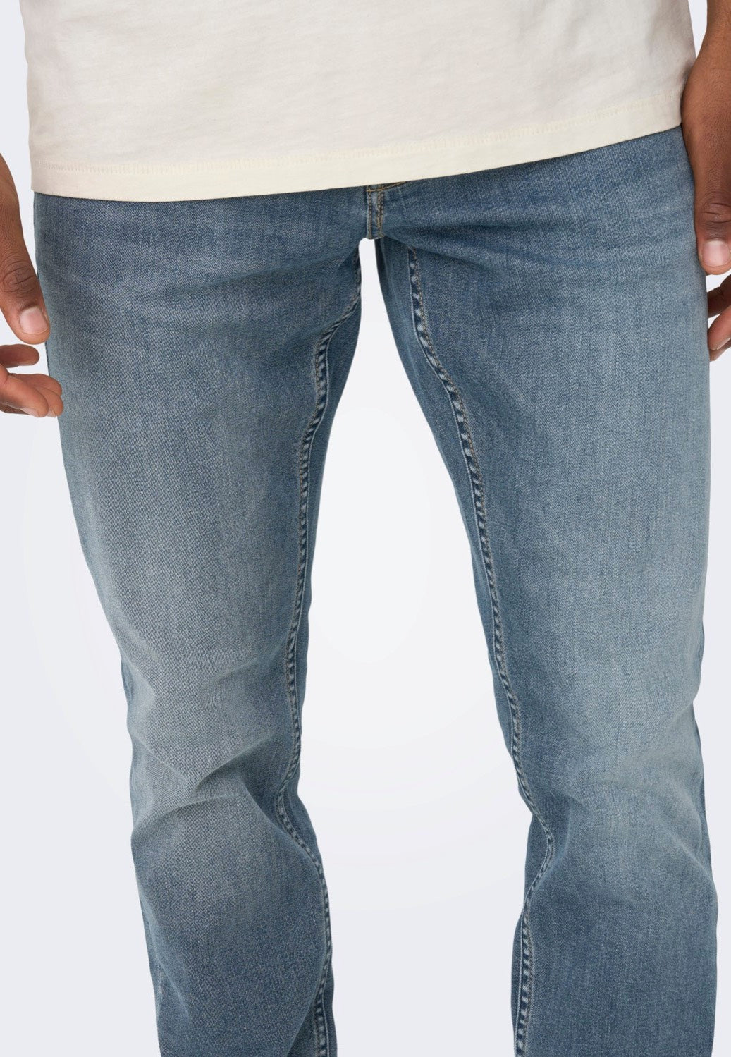 Only & Sons - Loom Slim Dark Blue Grey - Jeans | Men-Image