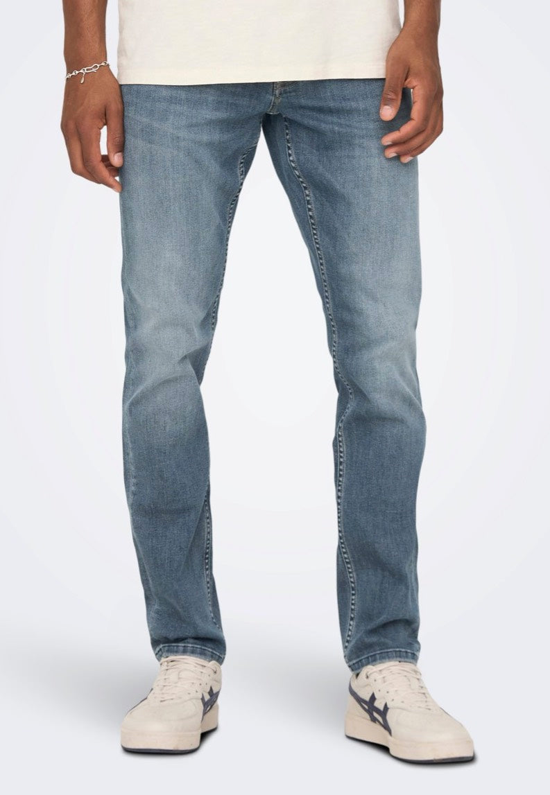 Only & Sons - Loom Slim Dark Blue Grey - Jeans | Men-Image