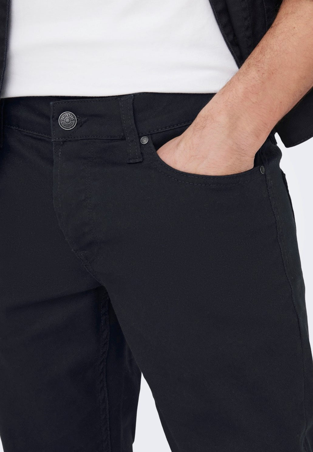 Only & Sons - Loom Life Slim Twill Dark Navy - Jeans | Men-Image