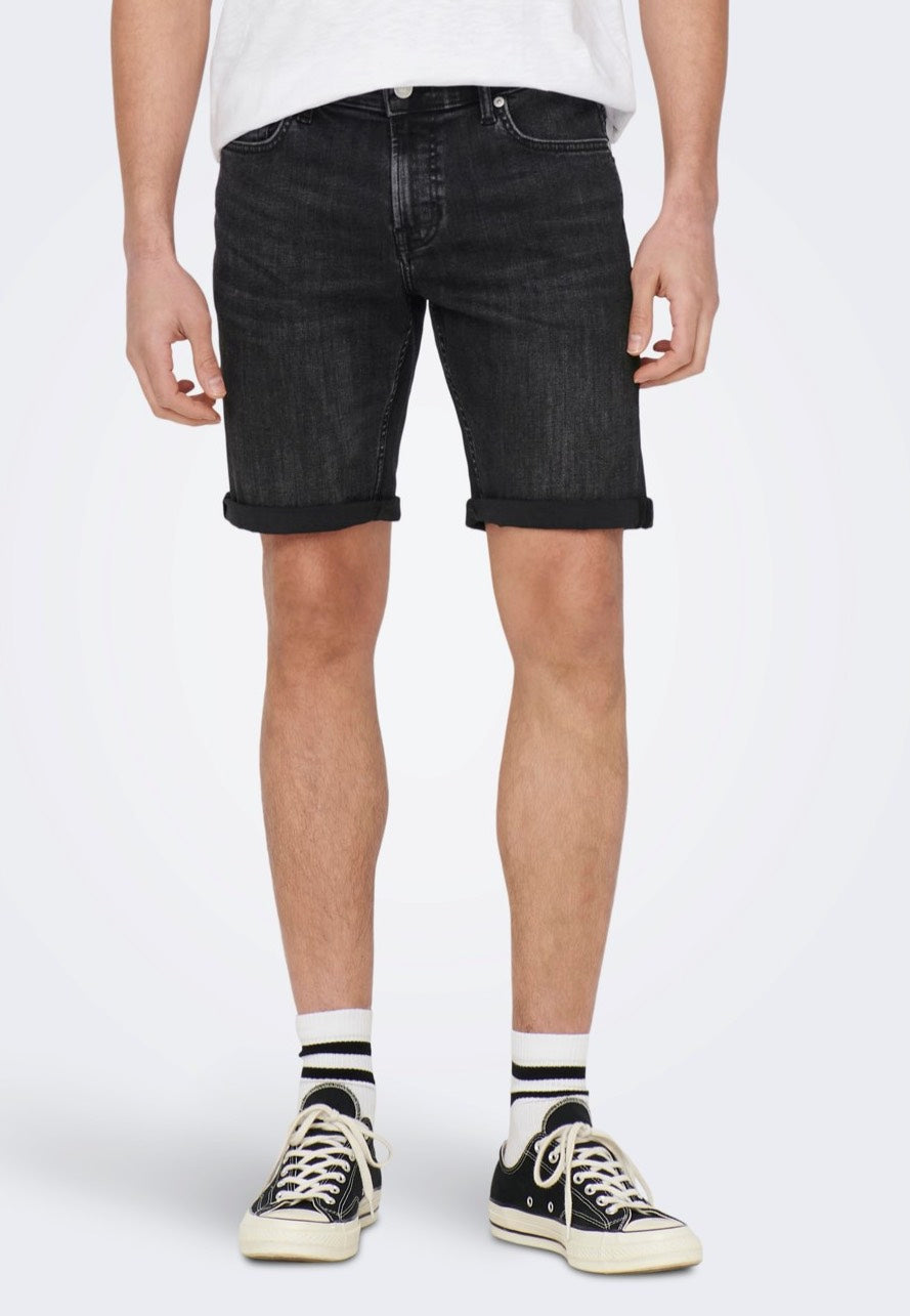 Only & Sons - Ply Washed Washed Black - Shorts | Men-Image