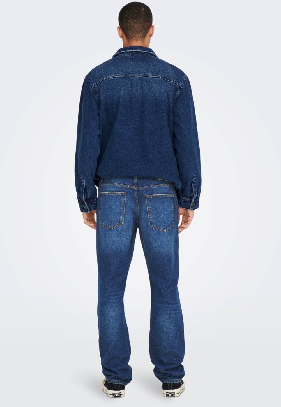 Only & Sons - Edge Loose Dark Blue Denim - Jeans | Men-Image