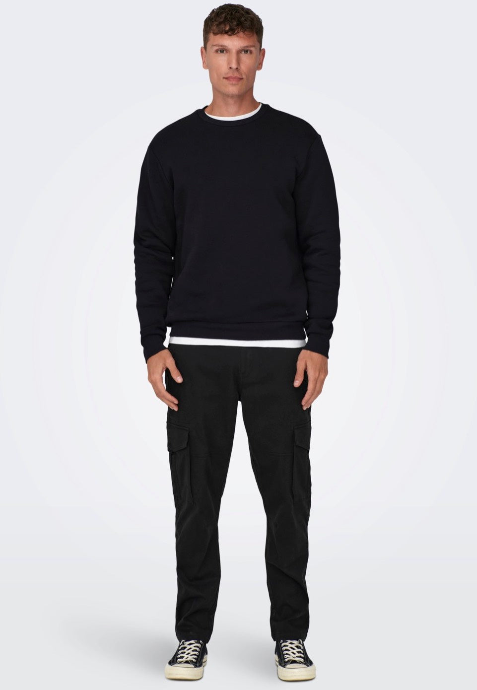 Only & Sons - Dean Life Tap Cargo Black - Pants | Men-Image