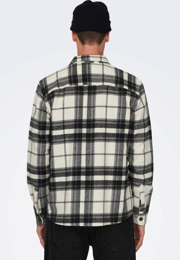 Only & Sons - Milo Check Cloud Dancer - Shirt | Men-Image