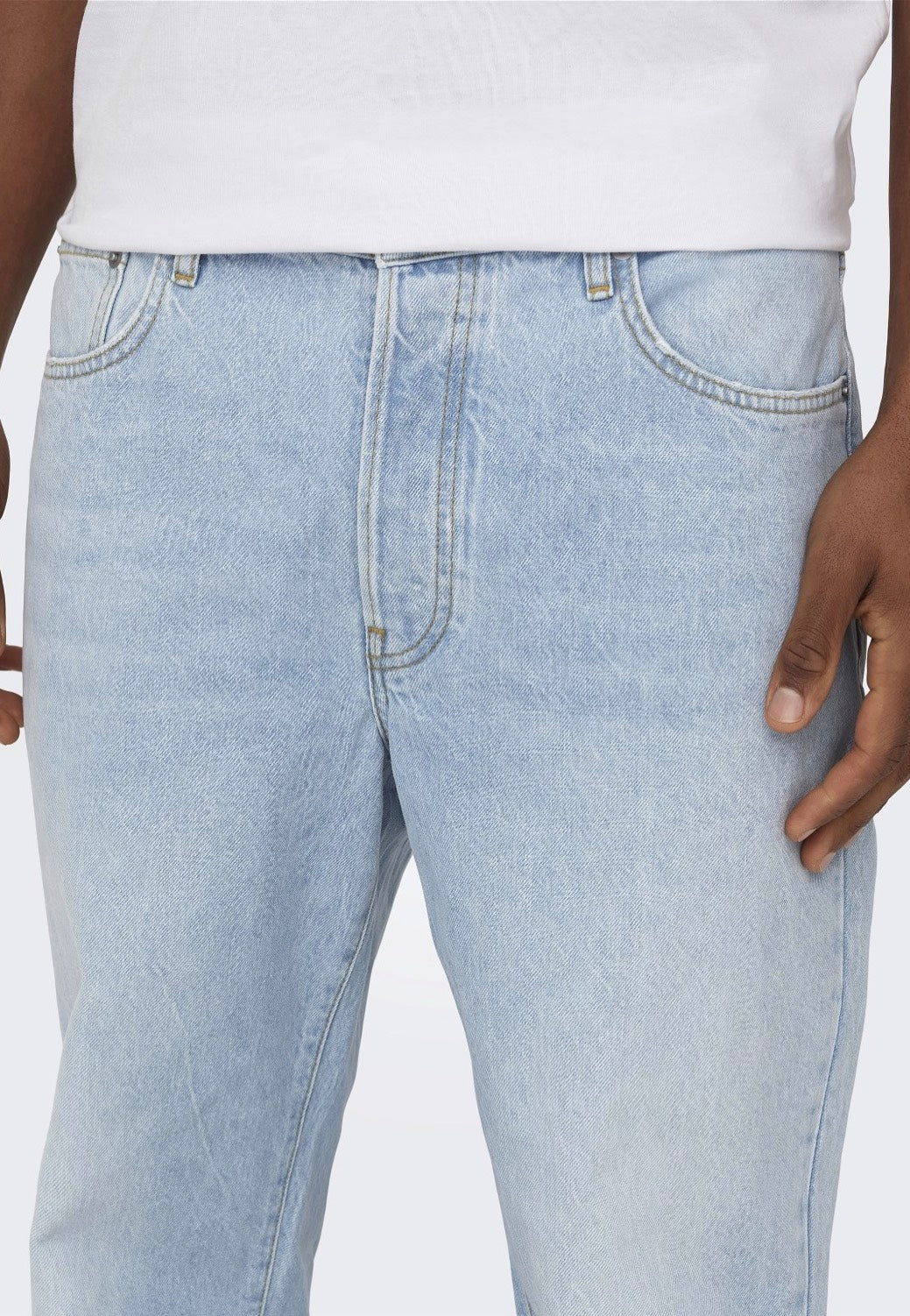 Only & Sons - Fade Loose One Light Blue Denim - Jeans | Men-Image