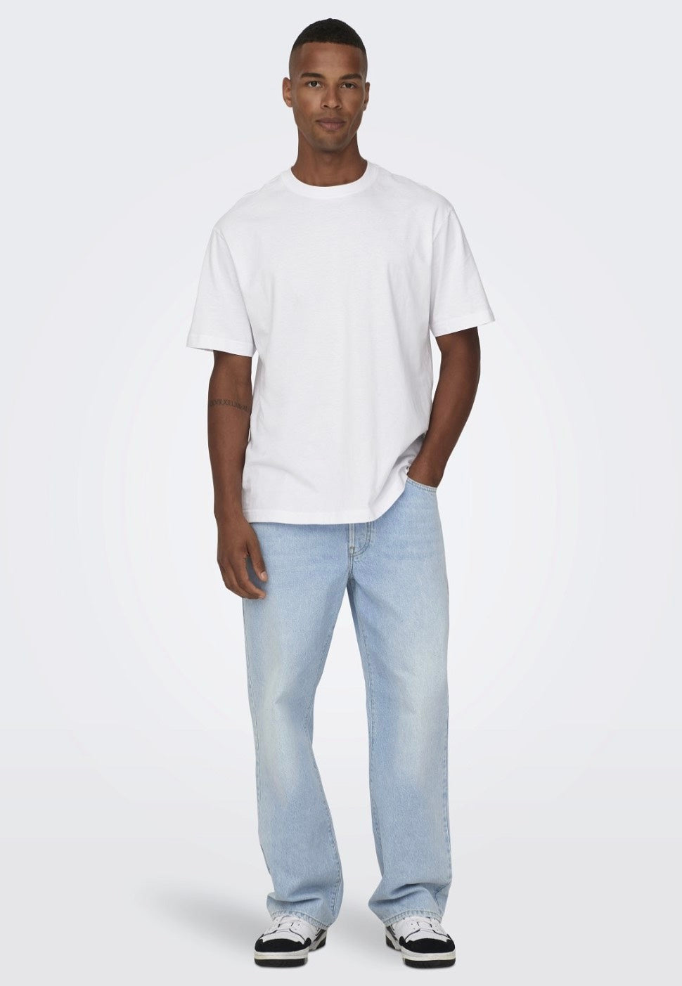 Only & Sons - Fade Loose One Light Blue Denim - Jeans | Men-Image