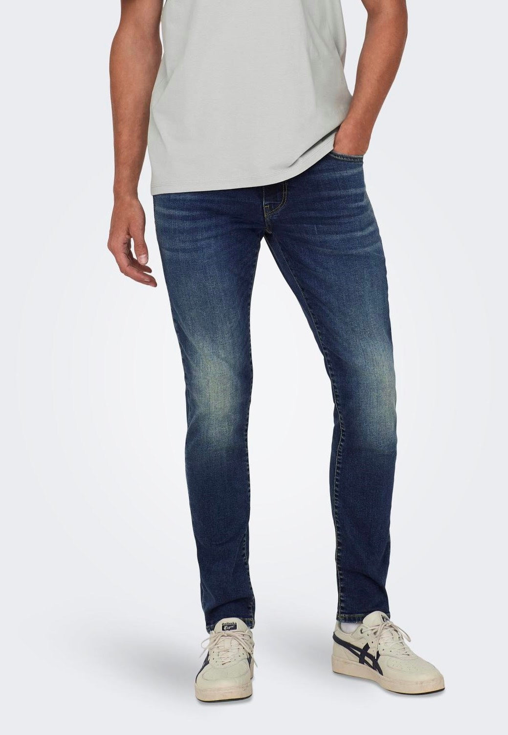 Only & Sons - Loom Slim Medium Blue Denim - Jeans | Men-Image