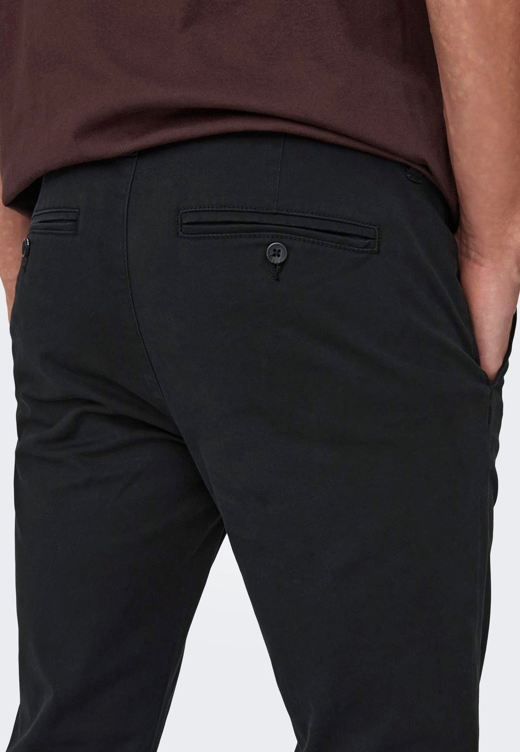 Only & Sons - Pete Slim Chino Black - Pants | Men-Image