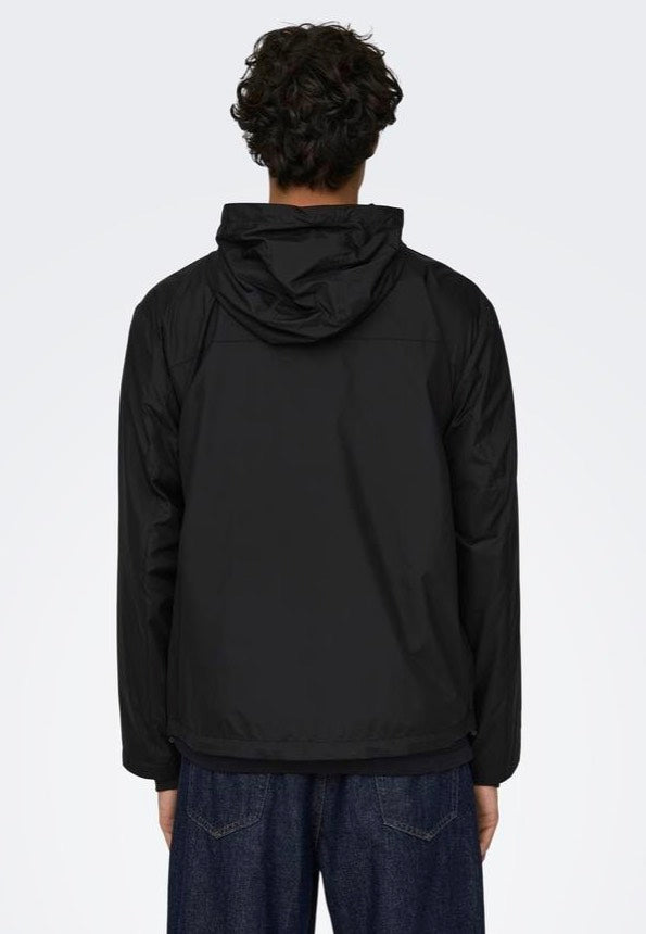 Only & Sons - Eran Hood Black - Windbreaker | Men-Image