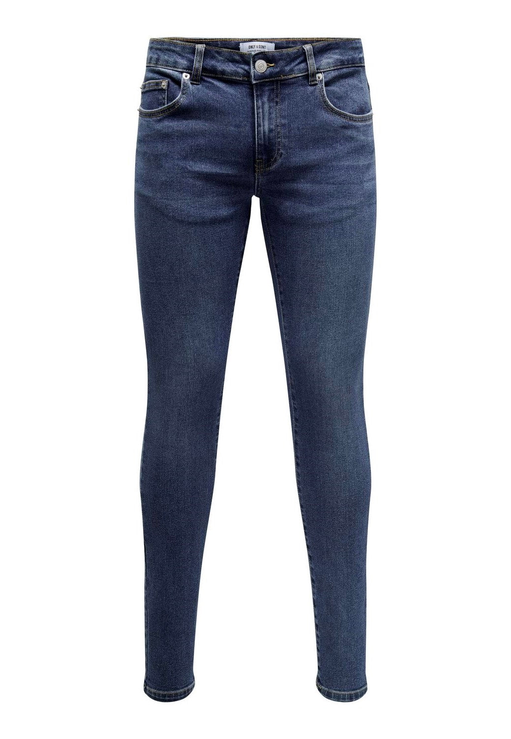 Only & Sons - Warp Skinny Medium Blue Denim - Jeans | Men-Image