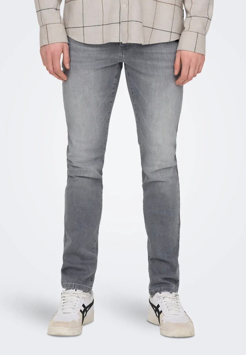 Only & Sons - Loom Slim Light Grey Denim - Jeans | Men-Image