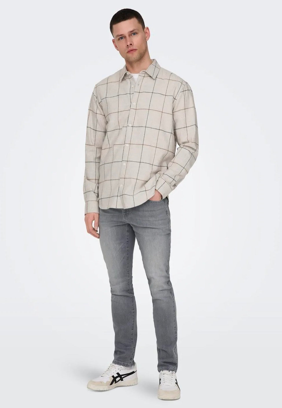 Only & Sons - Loom Slim Light Grey Denim - Jeans | Men-Image