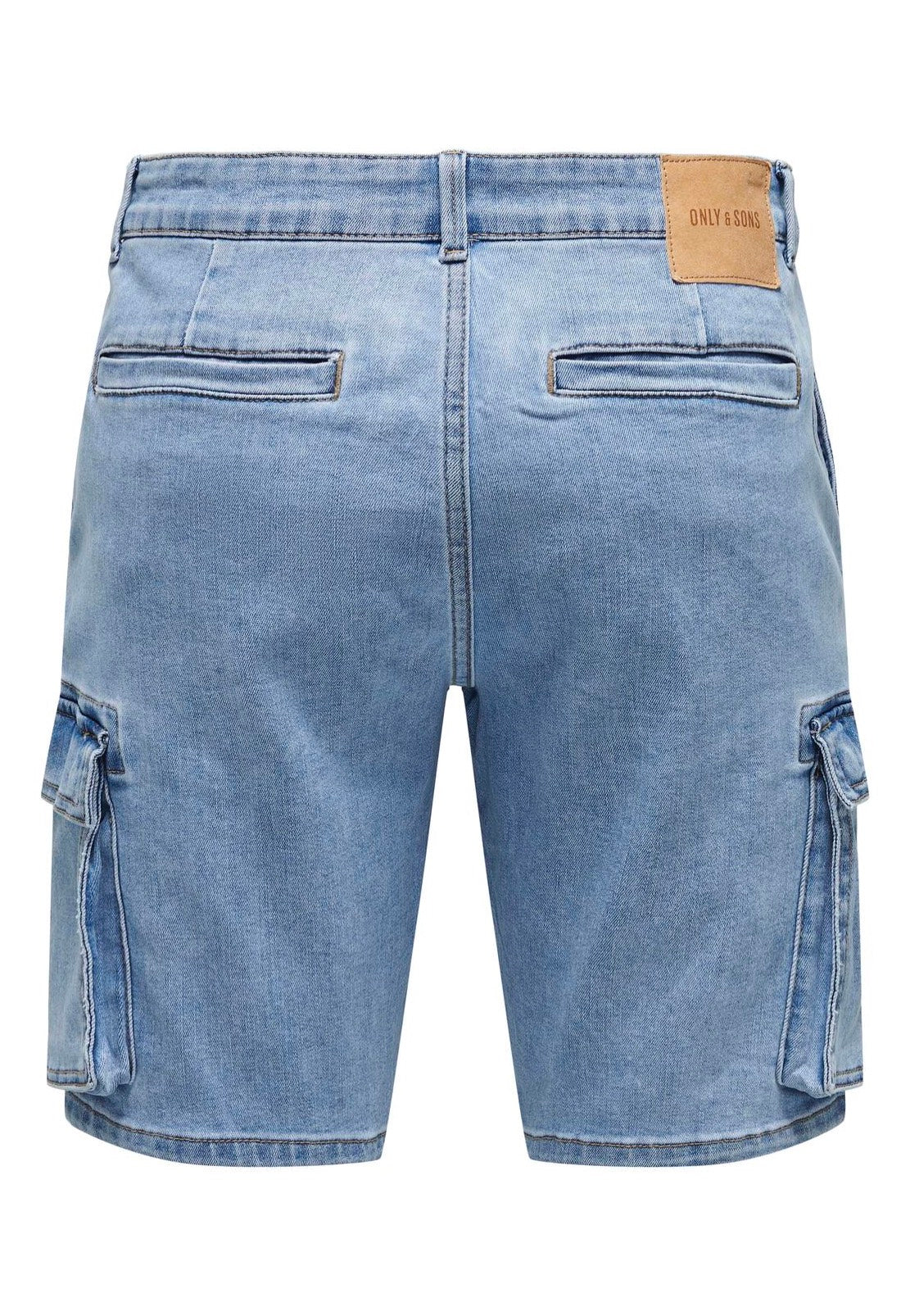 Only & Sons - Cam Stage Cargo Light Blue Denim - Shorts | Men-Image