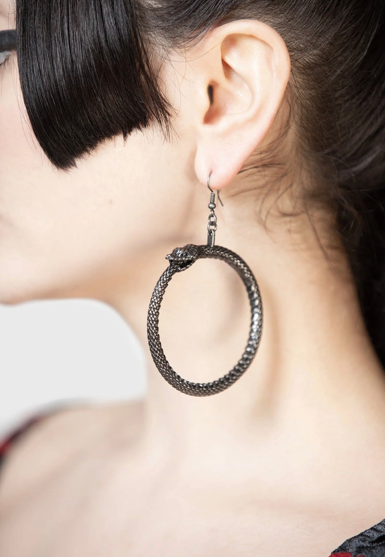 Killstar x Twin Temple - Ouroborous Curse Black - Earring | Neutral-Image