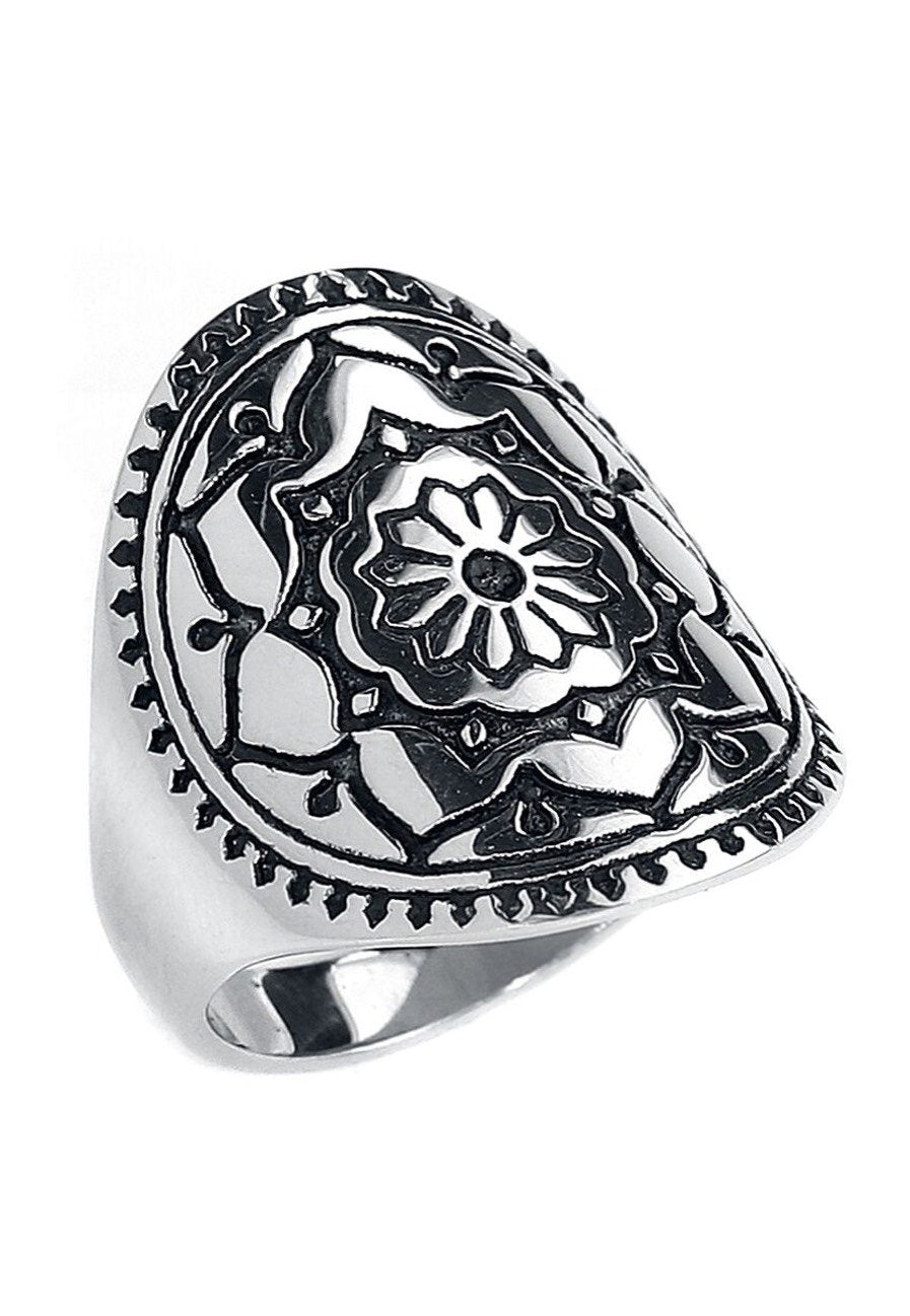 Wildcat - Mandala Flower Silver - Ring | Neutral-Image