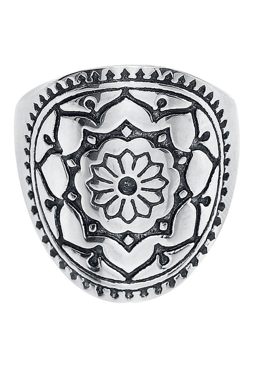 Wildcat - Mandala Flower Silver - Ring | Neutral-Image