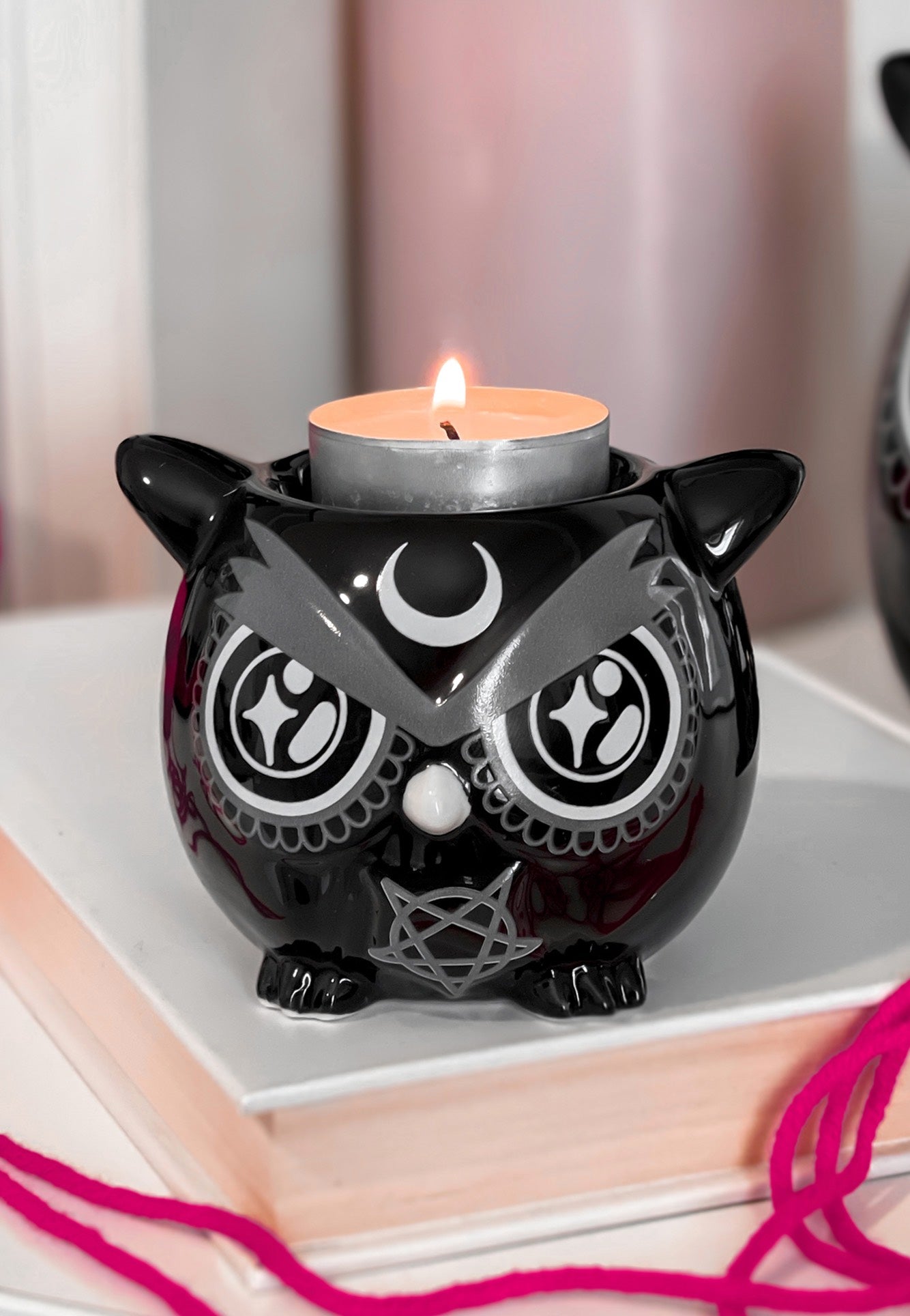 Killstar - Owl Black - Candle Holder | Neutral-Image