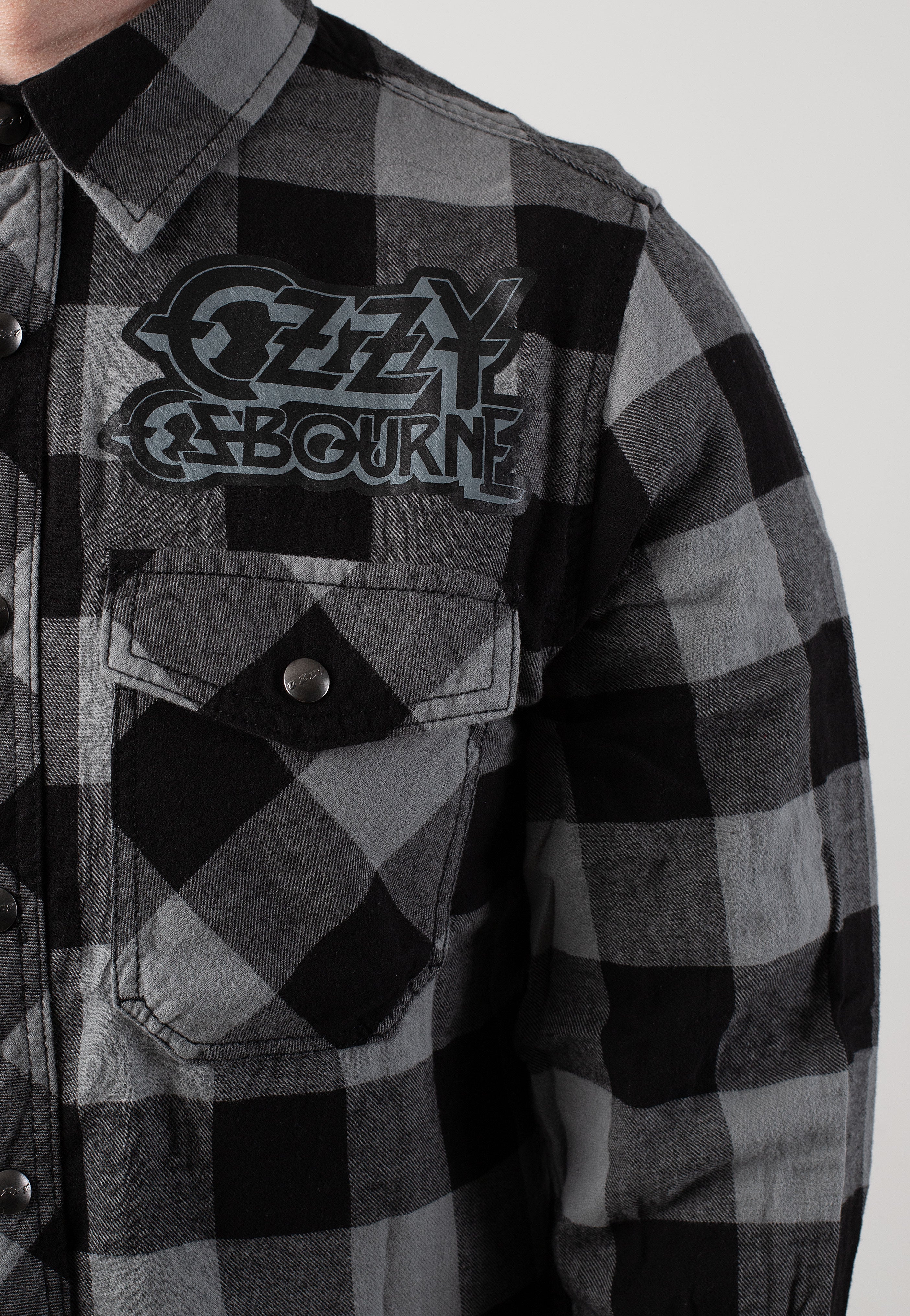 Brandit x Ozzy Osbourne - Check Shirt Long - Shirt | Men-Image