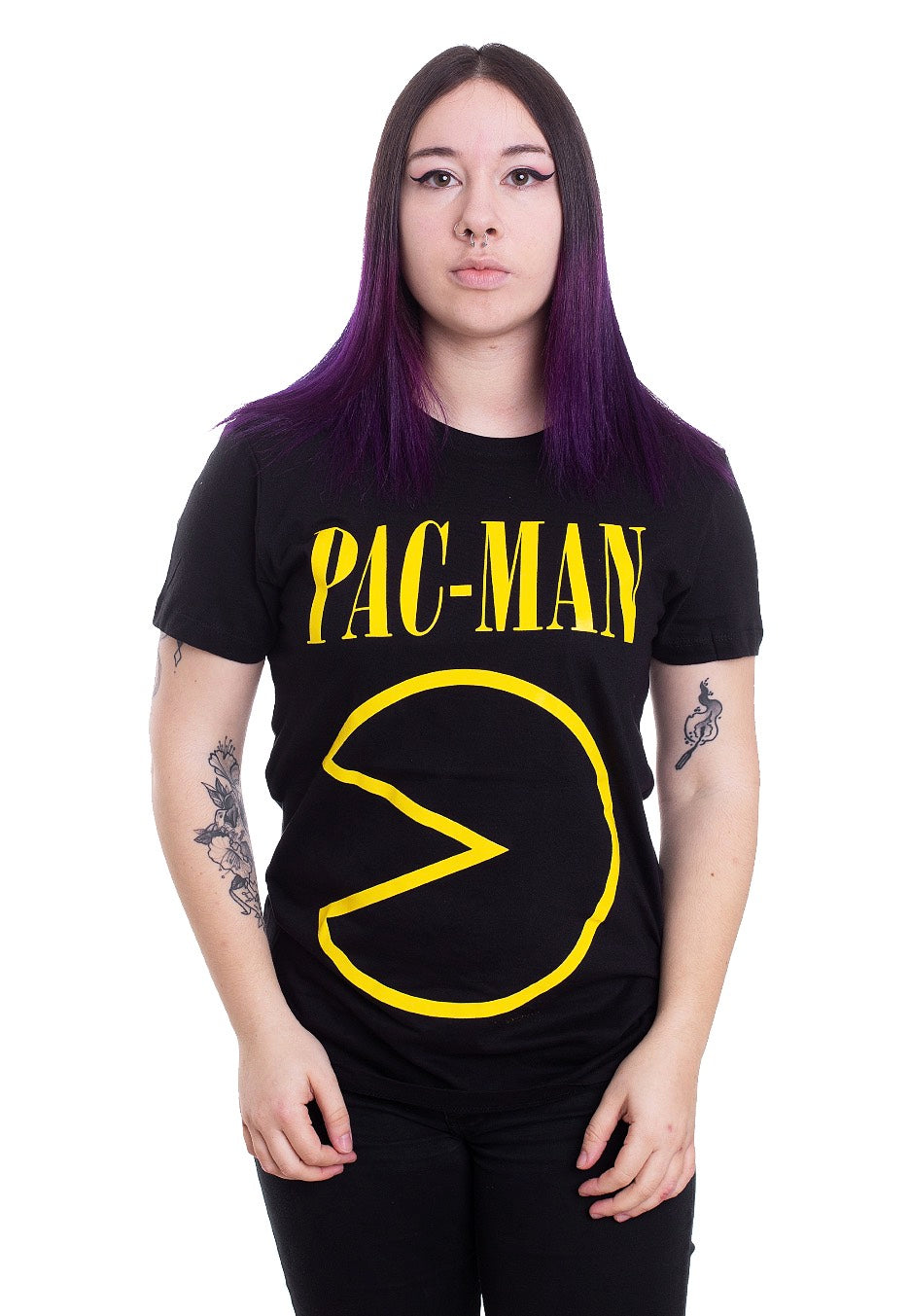 Pac Man - Band Inspired Black - T-Shirt | Women-Image