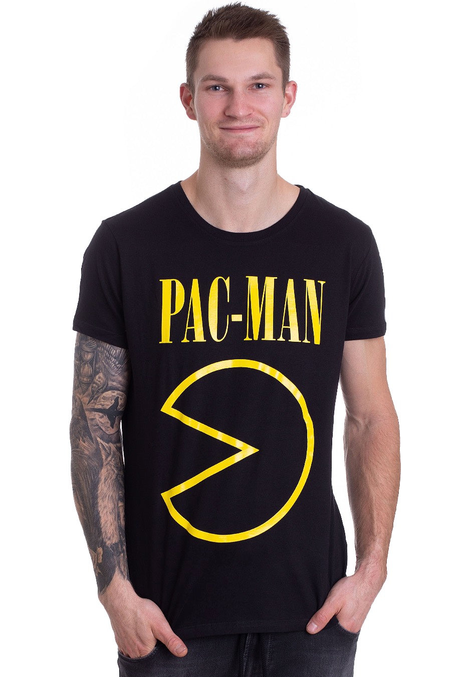 Pac Man - Band Inspired Black - T-Shirt | Men-Image