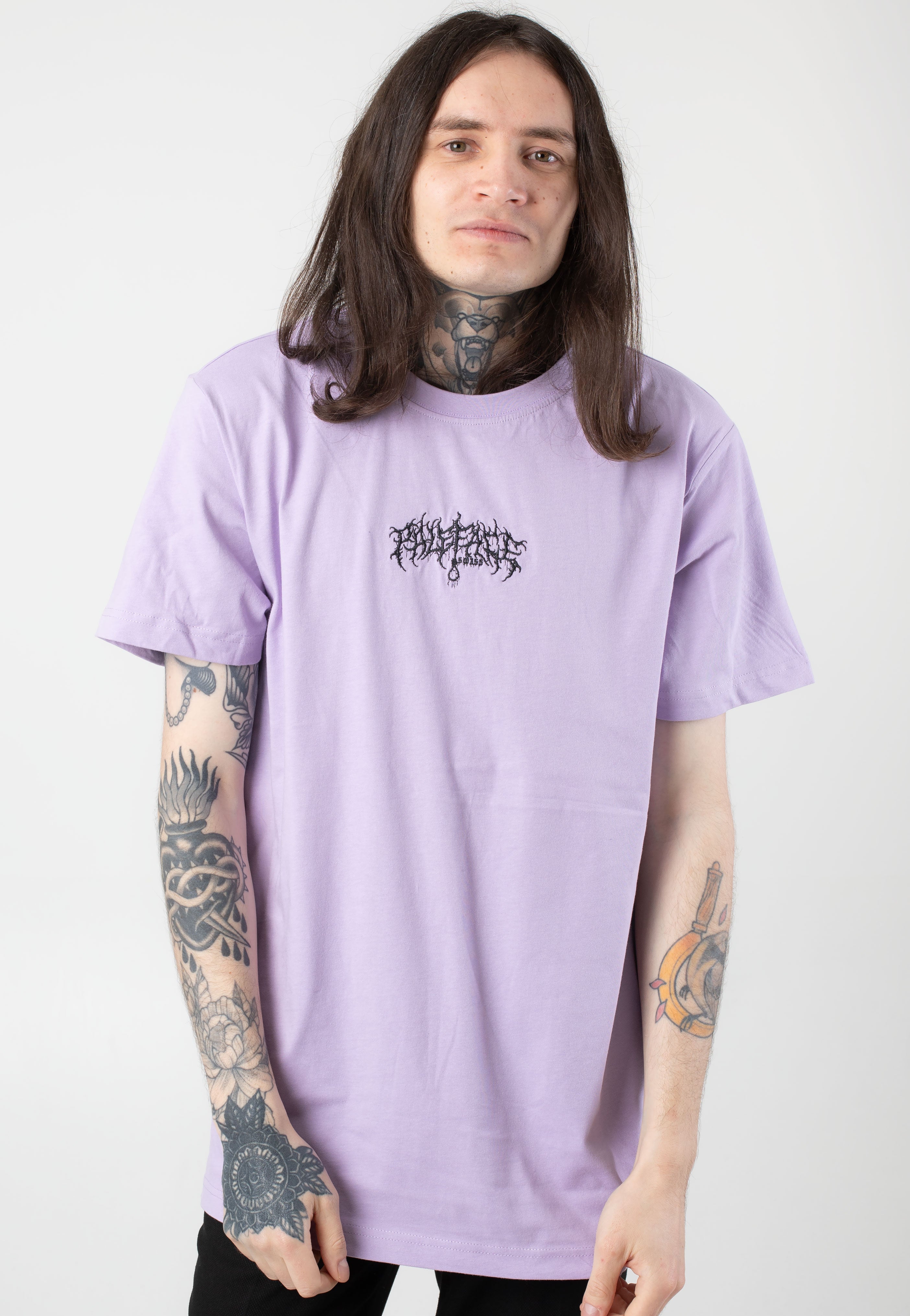 Paleface Swiss - Embroidered Logo Violet - T-Shirt | Men-Image