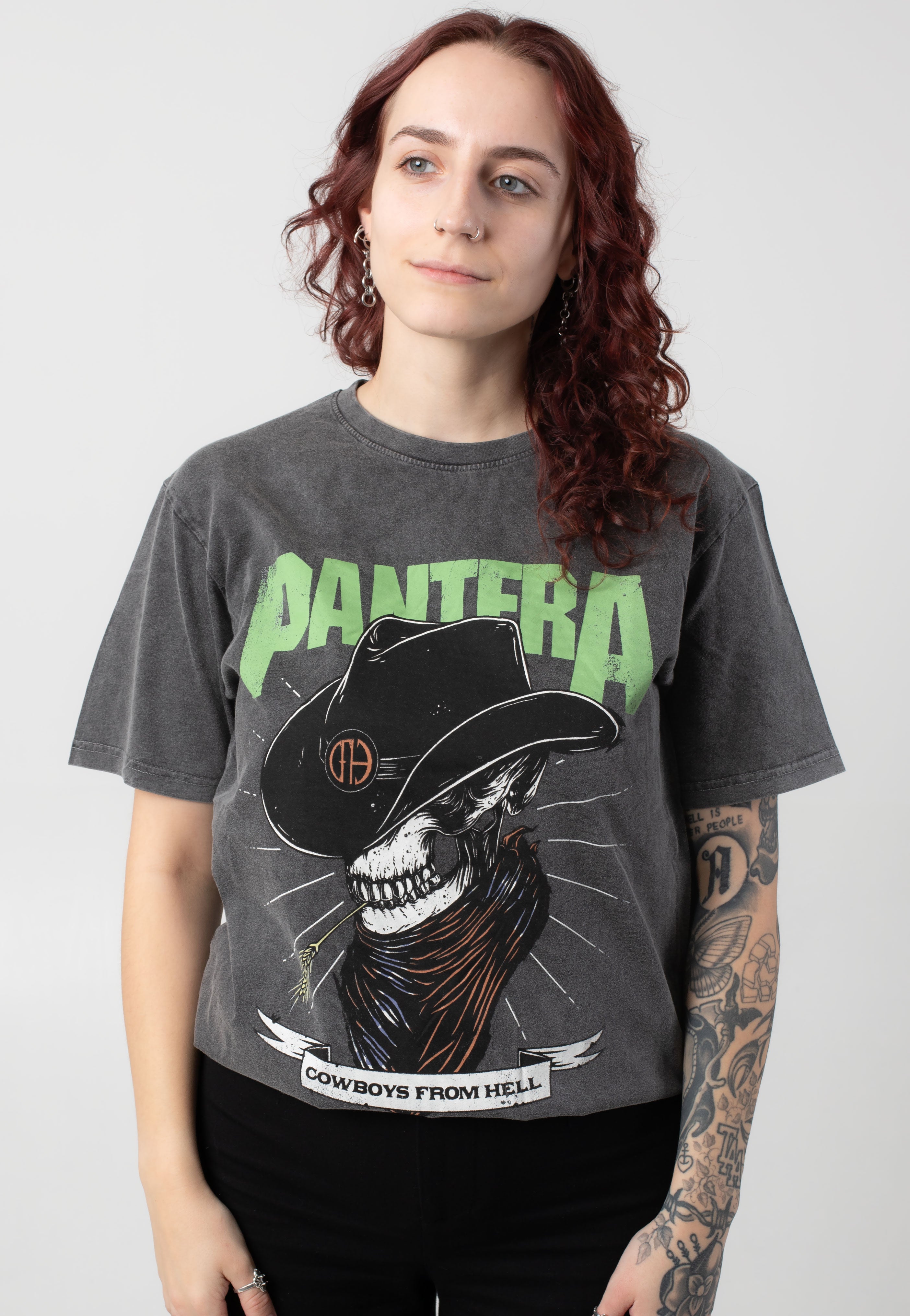 Pantera - Skeleton Cowboy Stone Washed - T-Shirt | Women-Image