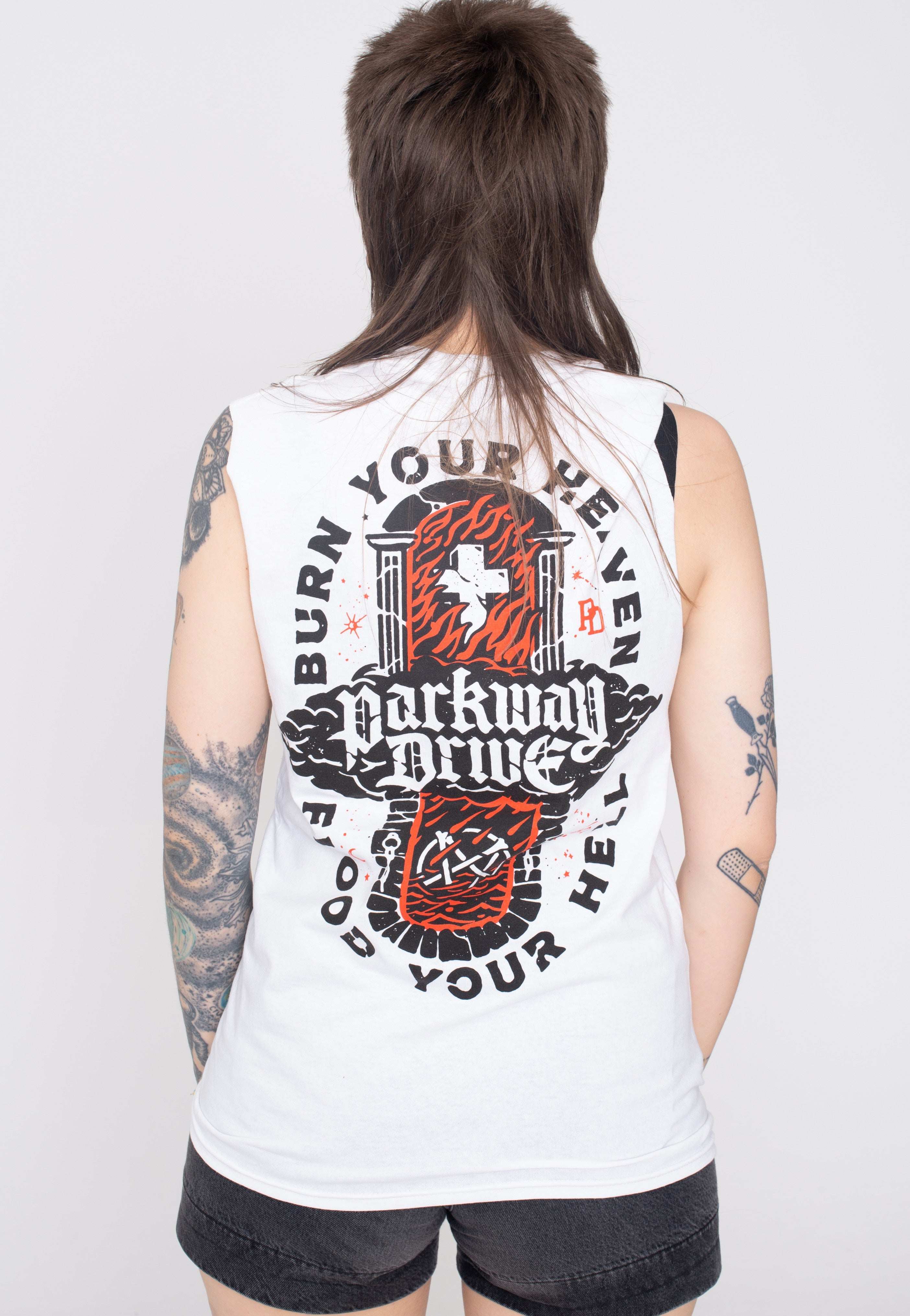 Parkway Drive - Burn Your Heaven White - Sleeveless | Women-Image