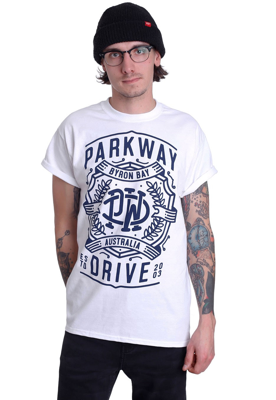 Parkway Drive - Byron Crest White - T-Shirt | Men-Image