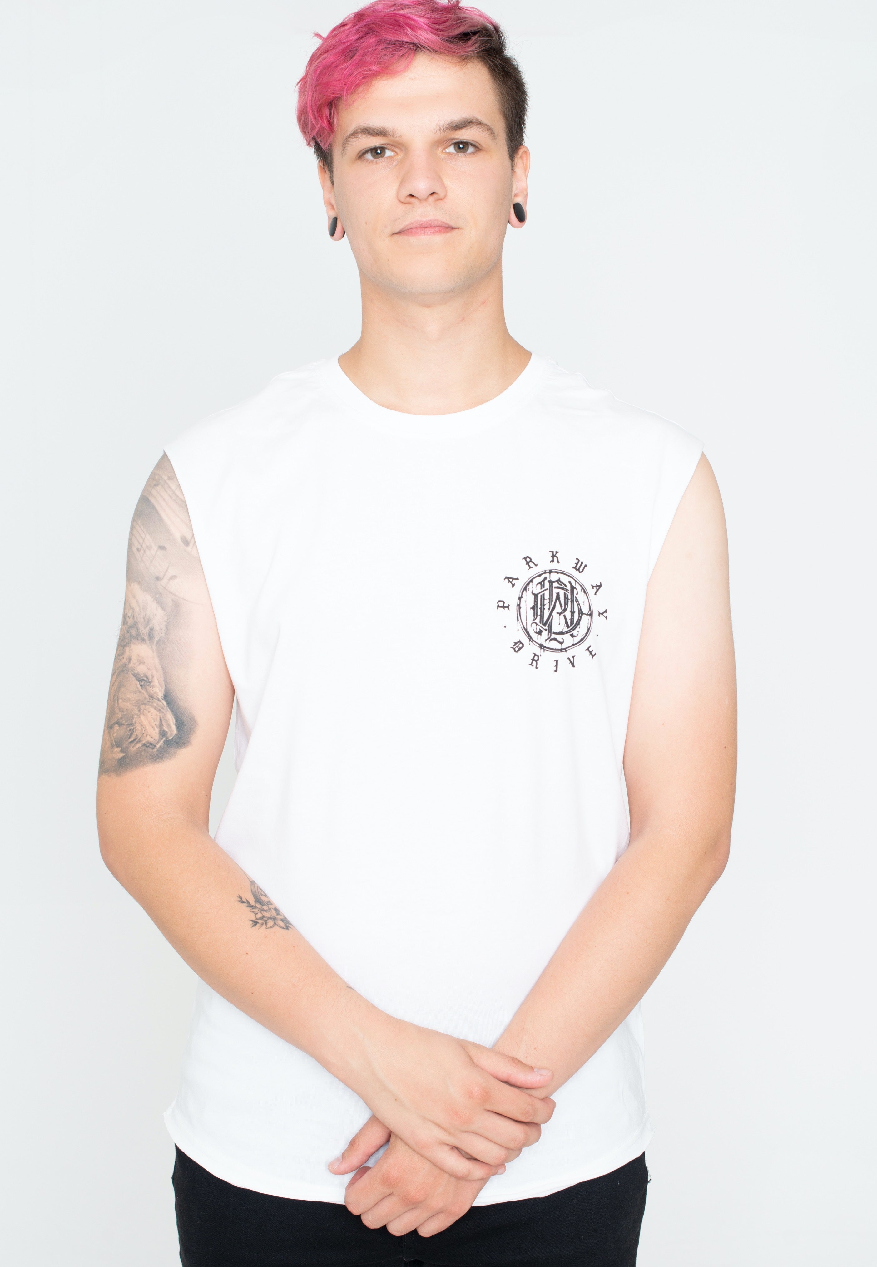 Parkway Drive - Glitch Logo White - Sleeveless | Men-Image